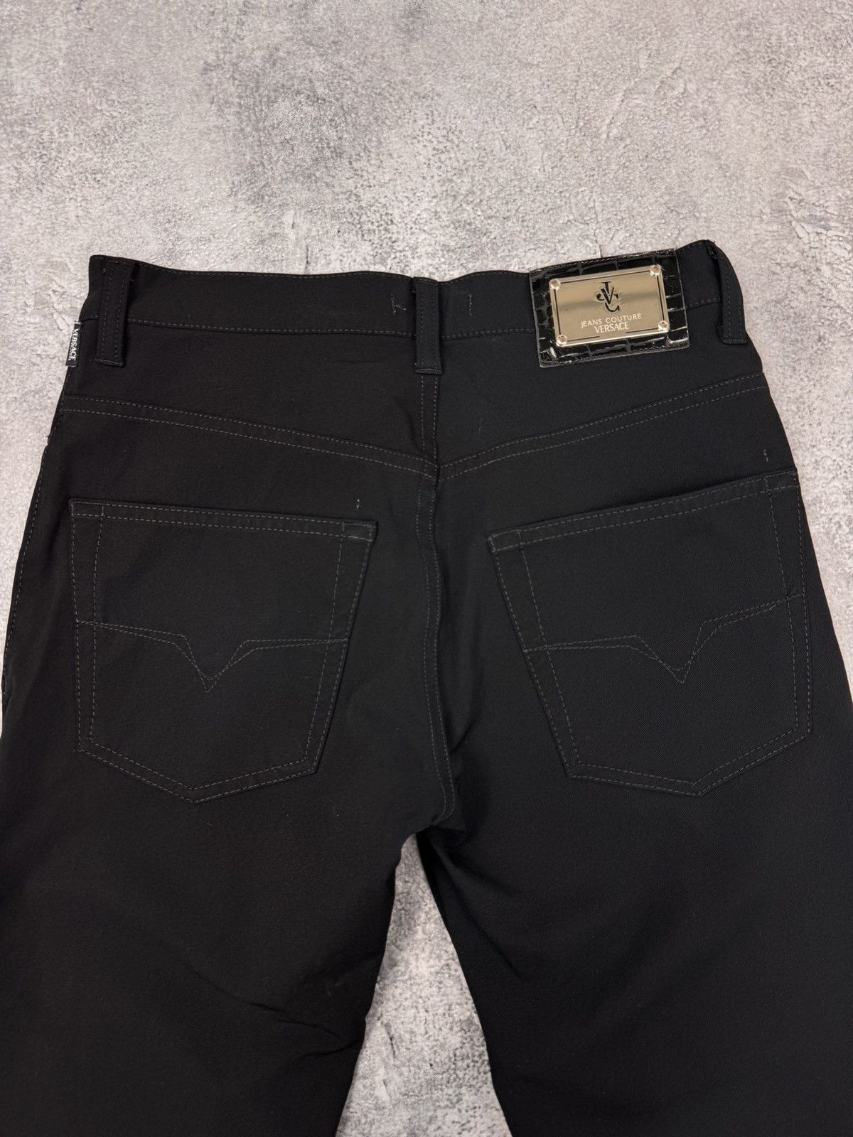 Versace Versace Jeans Couture Women Pants Black Size 30 Size 30" / US 8 / IT 44 - 2 Thumbnail