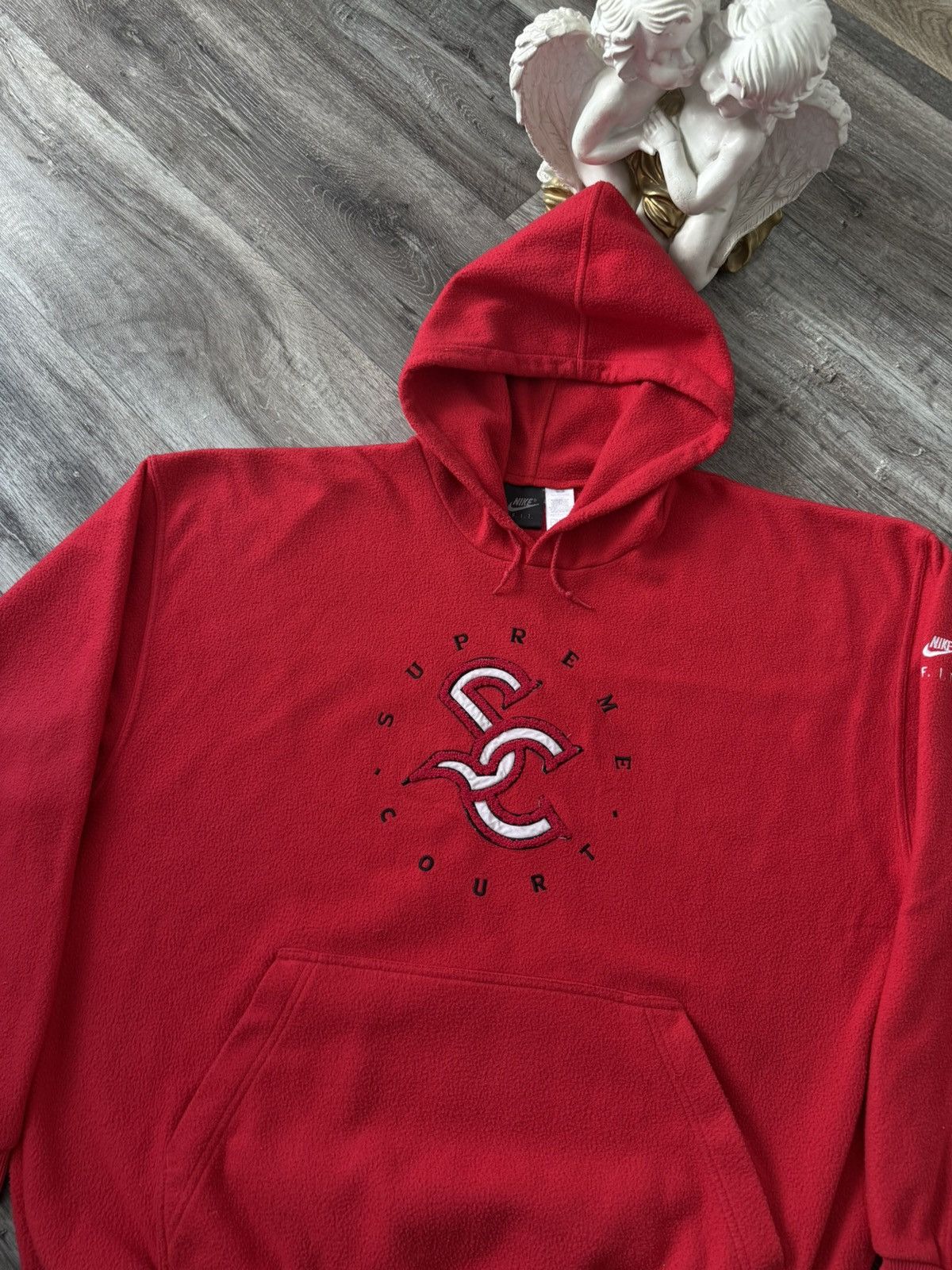 Nike Vintage Nike Supreme Court Fleece Y2K Oversized Pullover Size US XXL / EU 58 / 5 - 2 Thumbnail