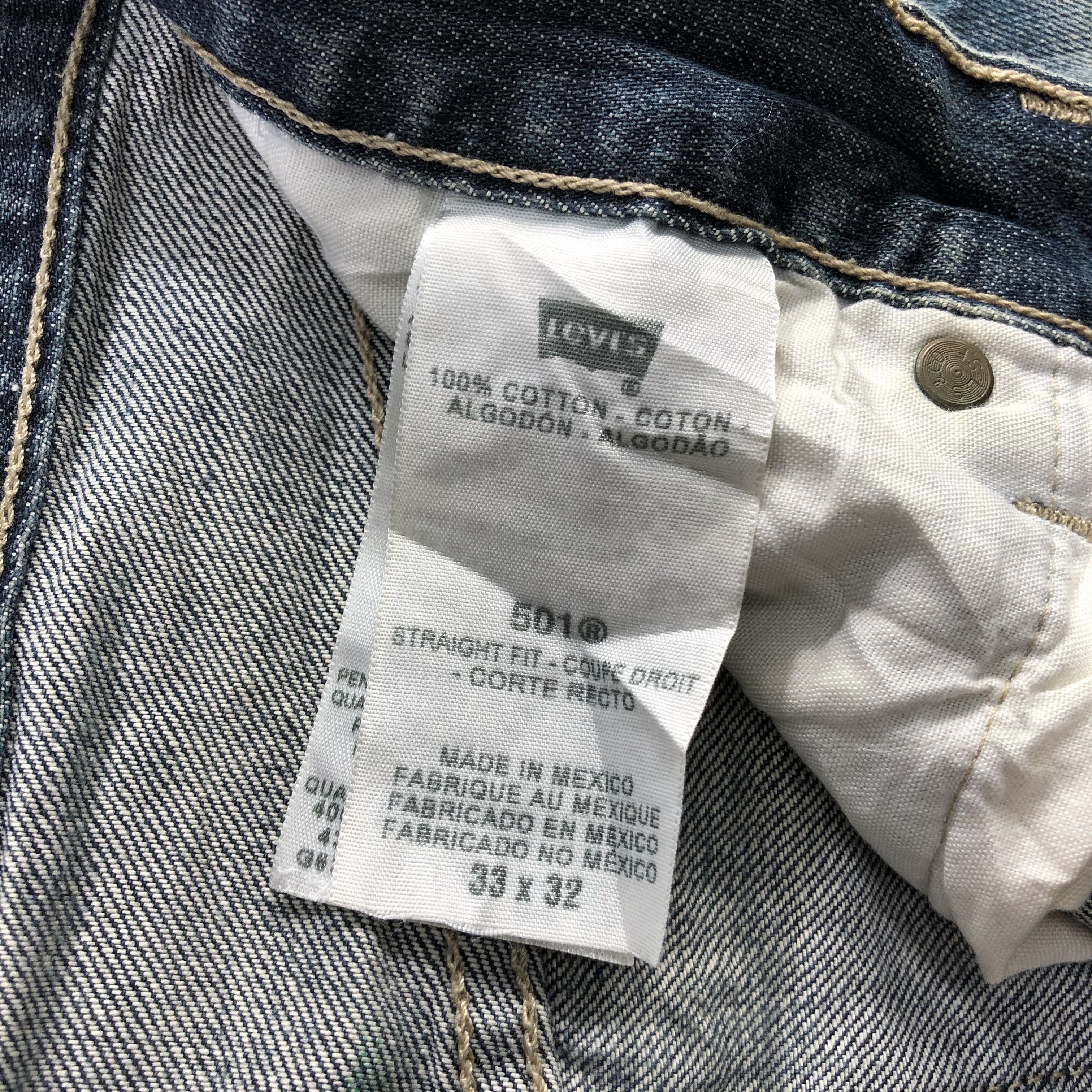 Levi's Vintage Blue Wash Levis 501 Jeans-JM3136 Size US 32 / EU 48 - 14 Thumbnail