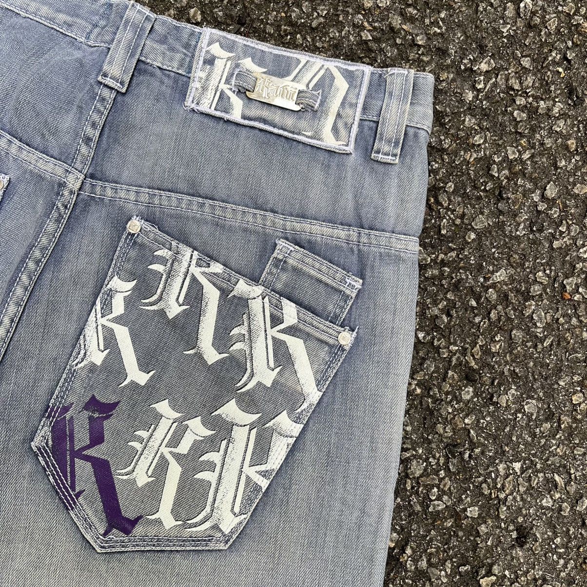 Karl Kani Jorts Y2K Baggy Jeans Short Pants Skater Jnco Styled Size US 32 / EU 48 - 8 Thumbnail