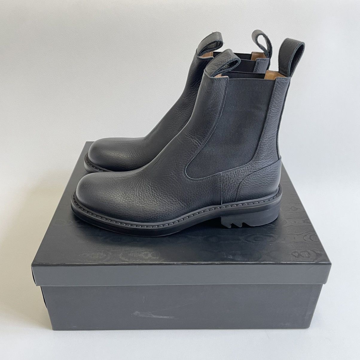 Dries Van Noten Black Tumbled Leather Boots Size US 9 / EU 42 - 22 Thumbnail