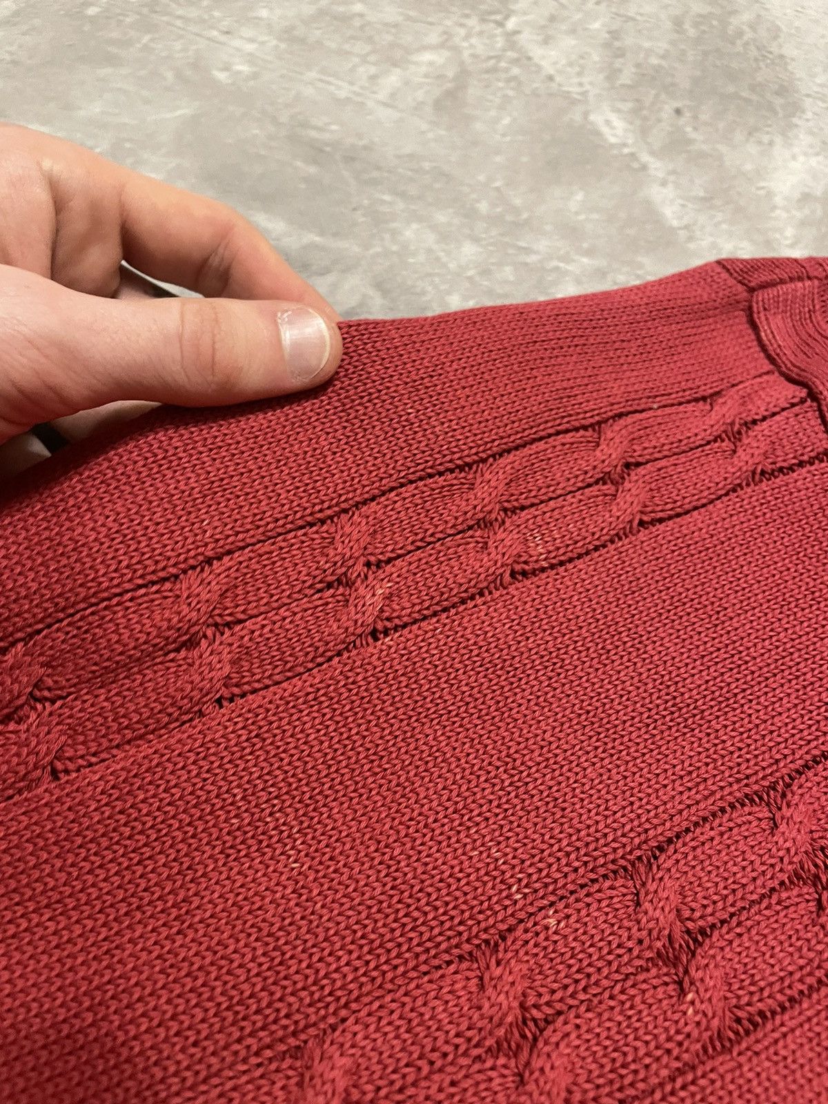 Lacoste Vintage Lacoste Cable Knit Sweater 90s Size US XL / EU 56 / 4 - 19 Thumbnail