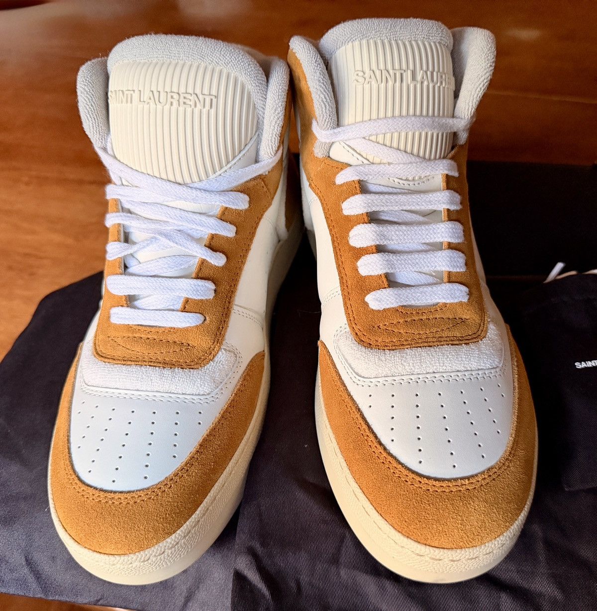 Yves Saint Laurent Saint Laurent SL/80 Sneakers White Suede Leather 39 SLP YSL Size US 9 / IT 39 - 5 Thumbnail