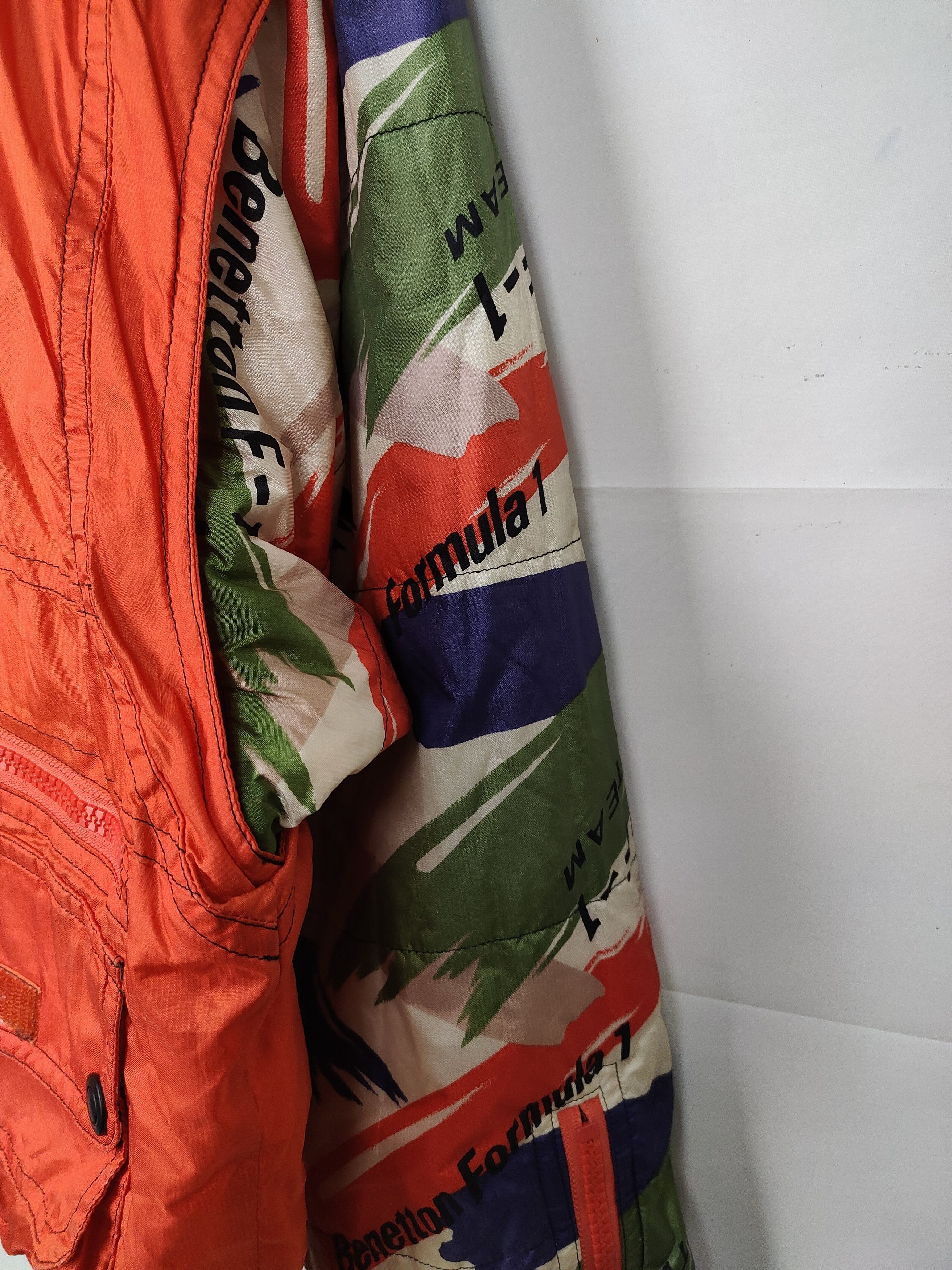Benetton Vintage Benetton Formula 1 Racing Team Hooded Jacket Size US M / EU 48-50 / 2 - 3 Thumbnail