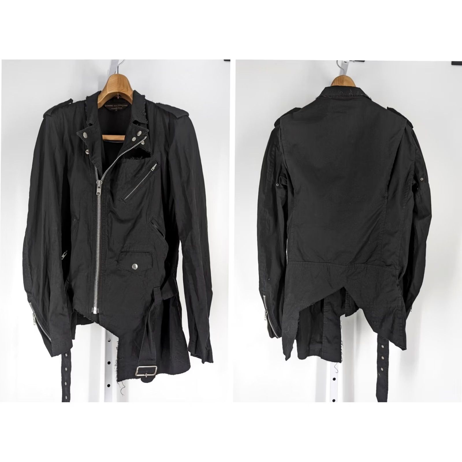 Comme des Garcons Girl Comme des Garcons Homme Plus 2015 Moto Biker Grunge Thrash Gothic Jacket M Japan Men Shirt? Size US M / EU 48-50 / 2 - 2 Thumbnail