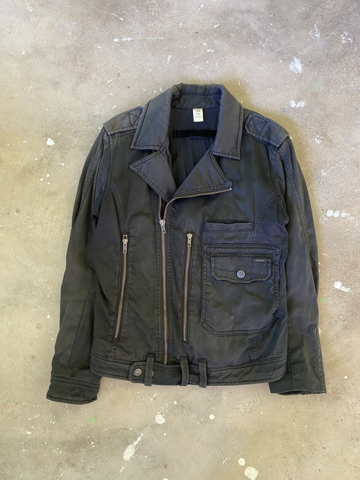 Diesel Diesel Protection Squad Faded Moto Jacket Size US S / EU 44-46 / 1 - 1 Thumbnail