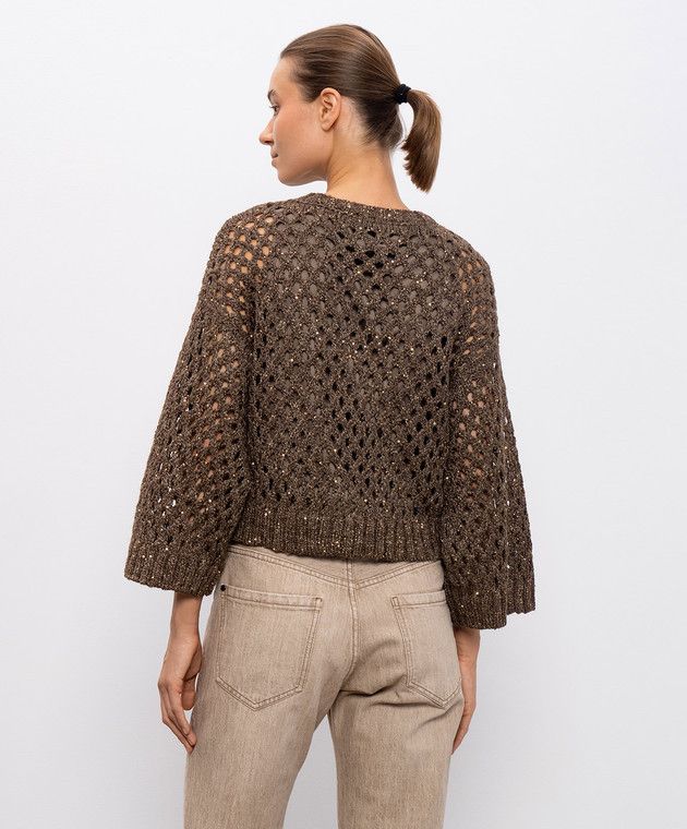 Brunello Cucinelli o1y0825 Sweater in Brown Size XS / US 0-2 / IT 36-38 - 4 Thumbnail