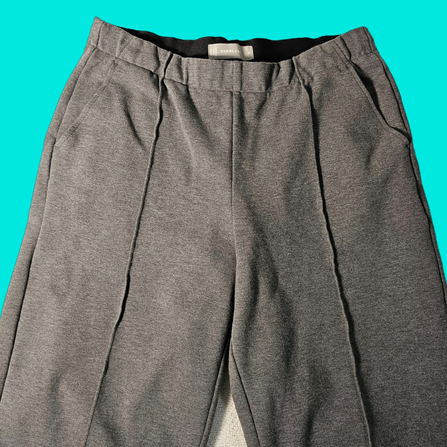 Everlane Everlane The Dream Pant M Pleated Pull On Cotton Blend Heather Gray Size 32" / US 10 / IT 46 - 1 Thumbnail