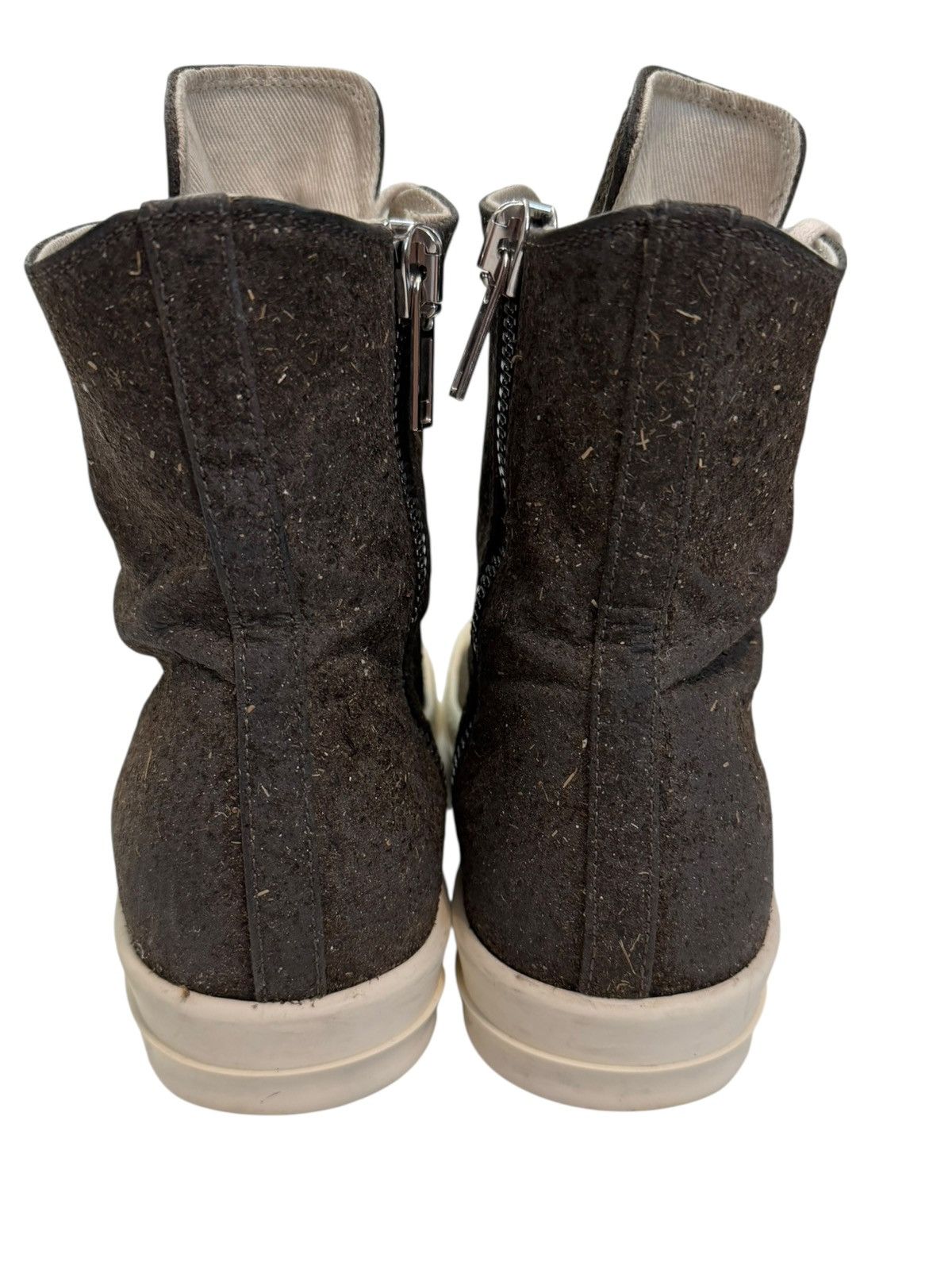 Rick Owens Drkshdw RARE Seaweed Fiber Coated High Brown Ramones Size US 9 / EU 42 - 6 Thumbnail
