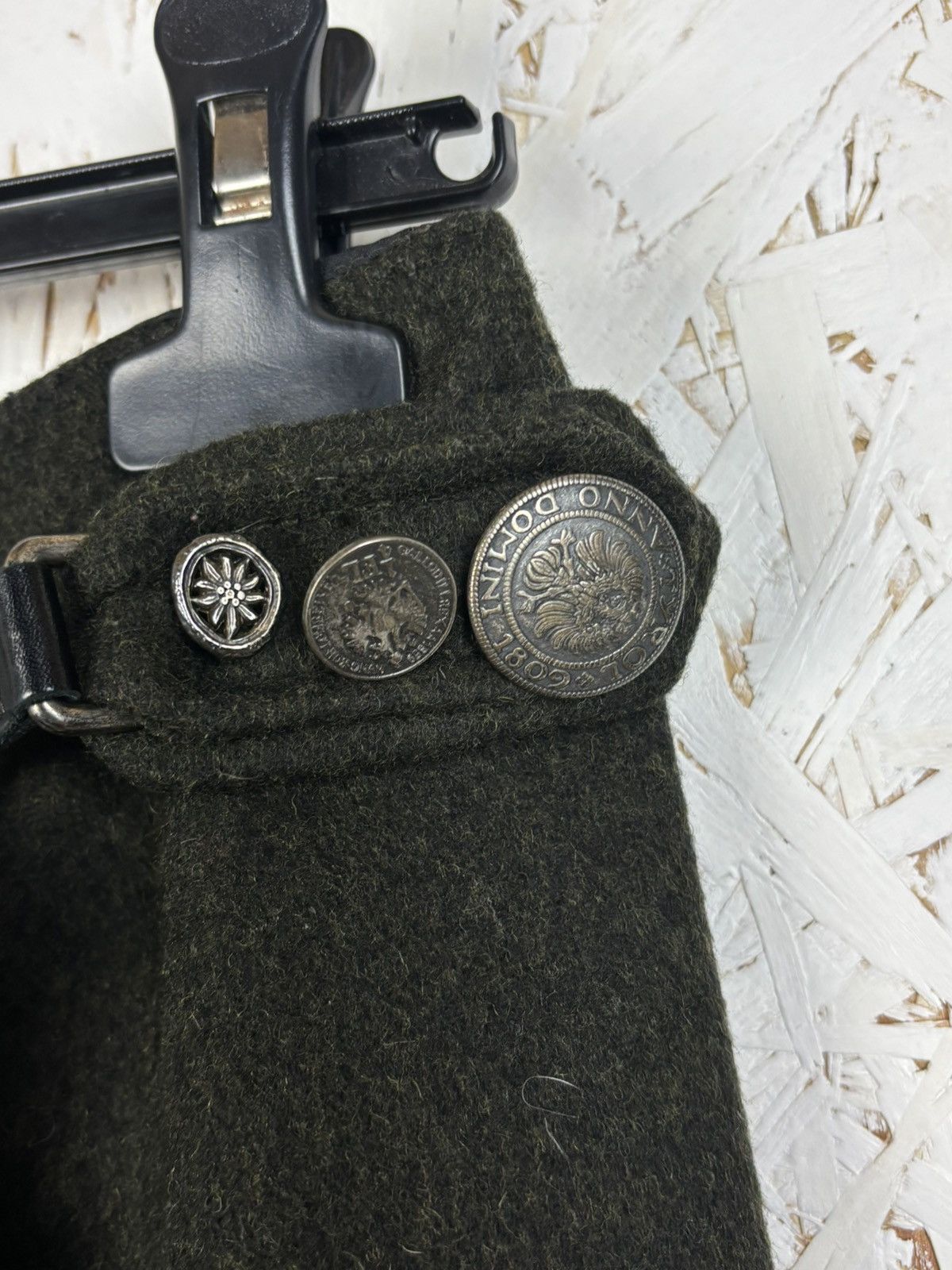 Prada 00s Prada FW06 Military Wool Shearling Details Skirt Archive Size 30" / US 8 / IT 44 - 3 Thumbnail