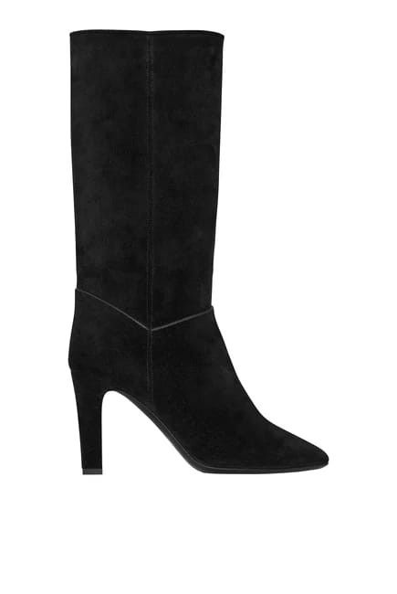Saint Laurent Paris o1s1wg111124 Tracy Boots In Suede in Black Size US 10.5 / IT 40.5 - 1 Thumbnail