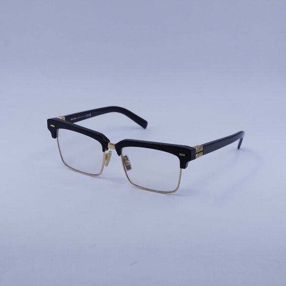 Miu Miu Miu Miu MU10ZS 1AB08N Sunglasses Black Browline Frame Size ONE SIZE - 4 Thumbnail