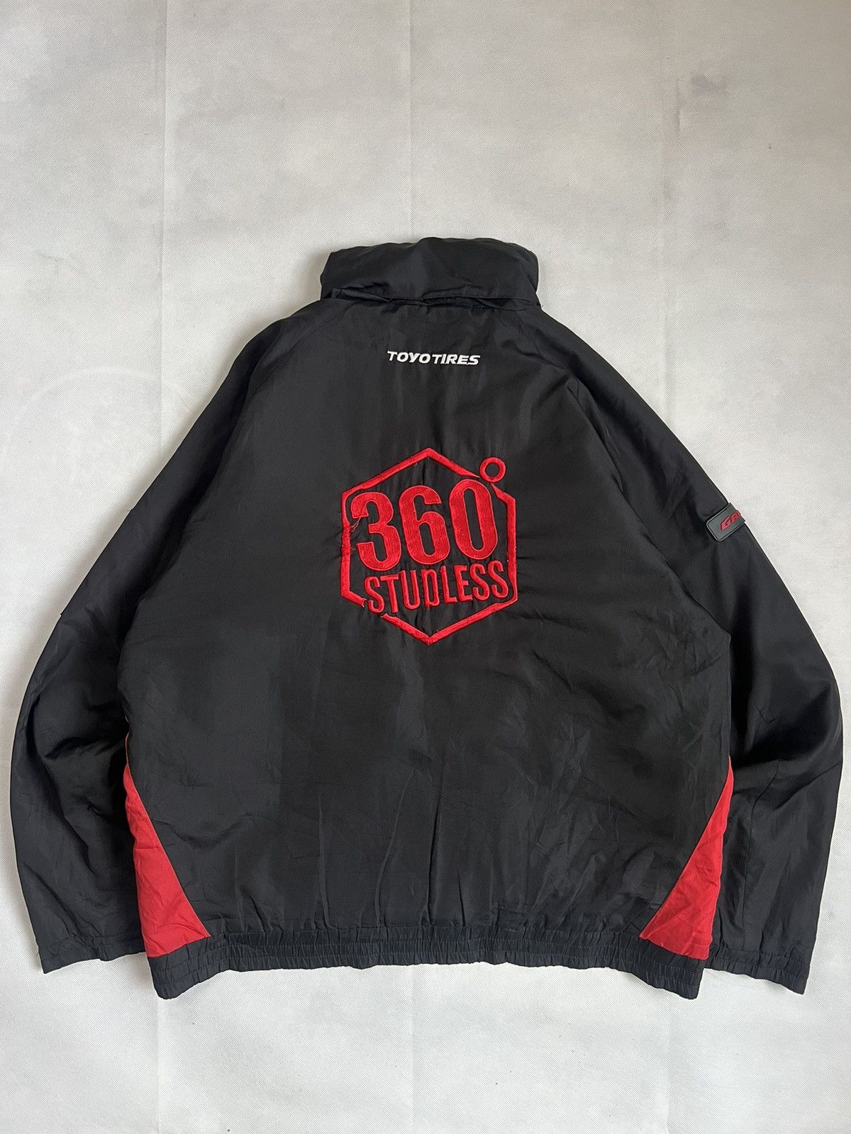 Japanese Brand Vintage Toyo Tires 360 Studless Racing Jacket Japanese Size US XL / EU 56 / 4 - 2 Thumbnail