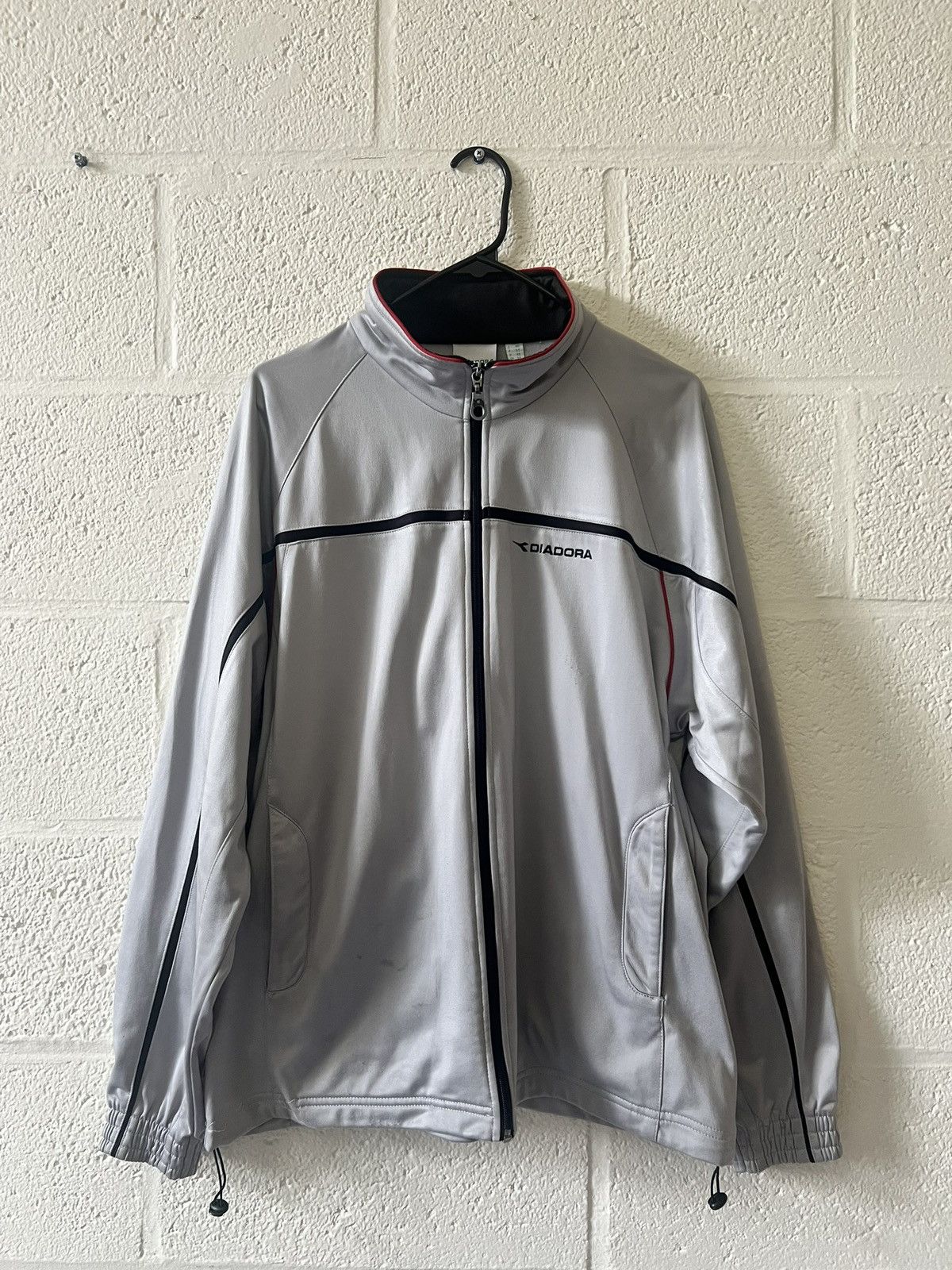 Diadora × Vintage Vintage Diadora Silver Track Jacket Size US M / EU 48-50 / 2 - 1 Thumbnail