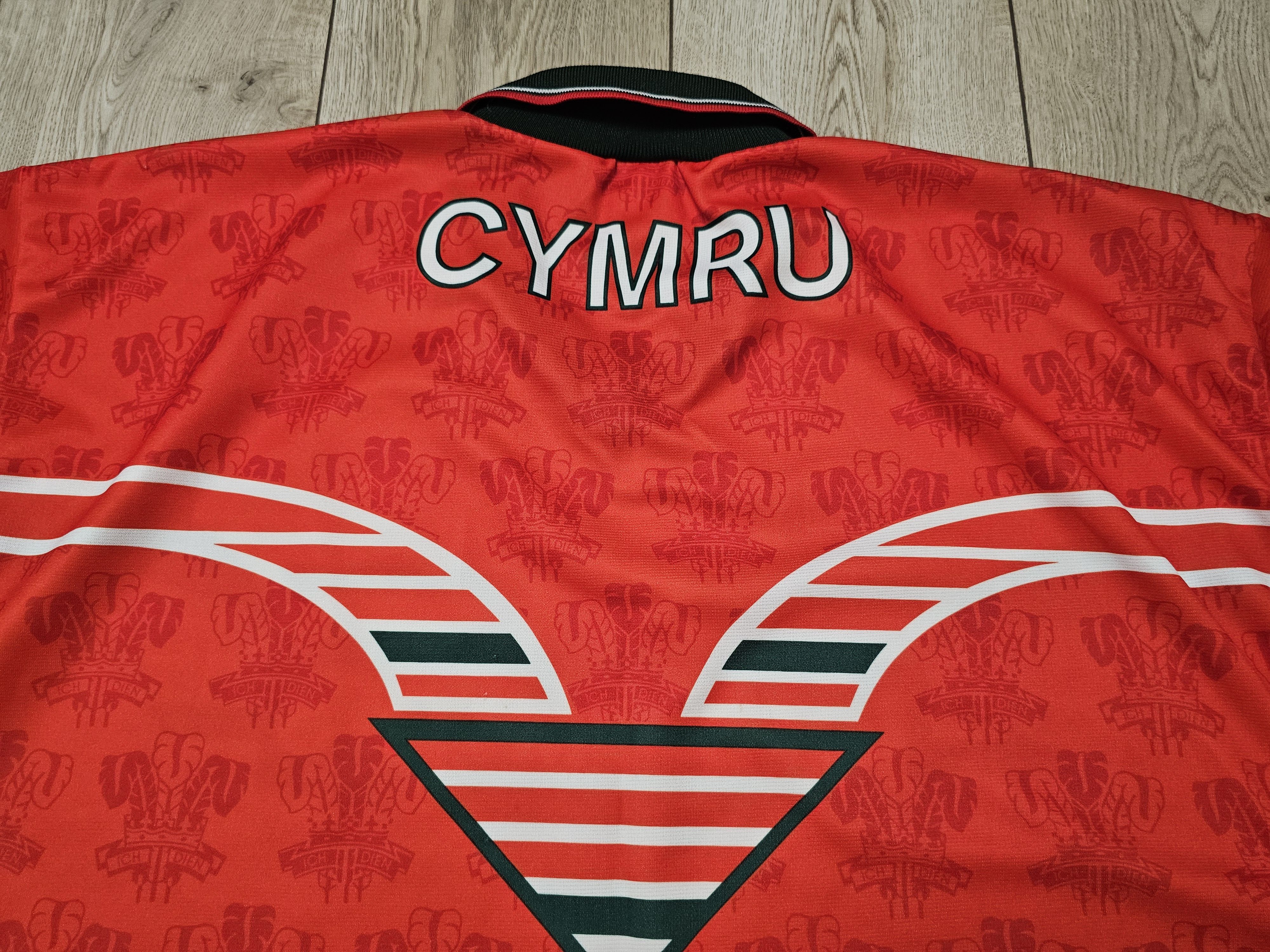 Vintage WALES RUGBY JERSEY VINTAGE 1995 WRU RUGBY SHIRT WORLD CUP Size US XXL / EU 58 / 5 - 5 Thumbnail