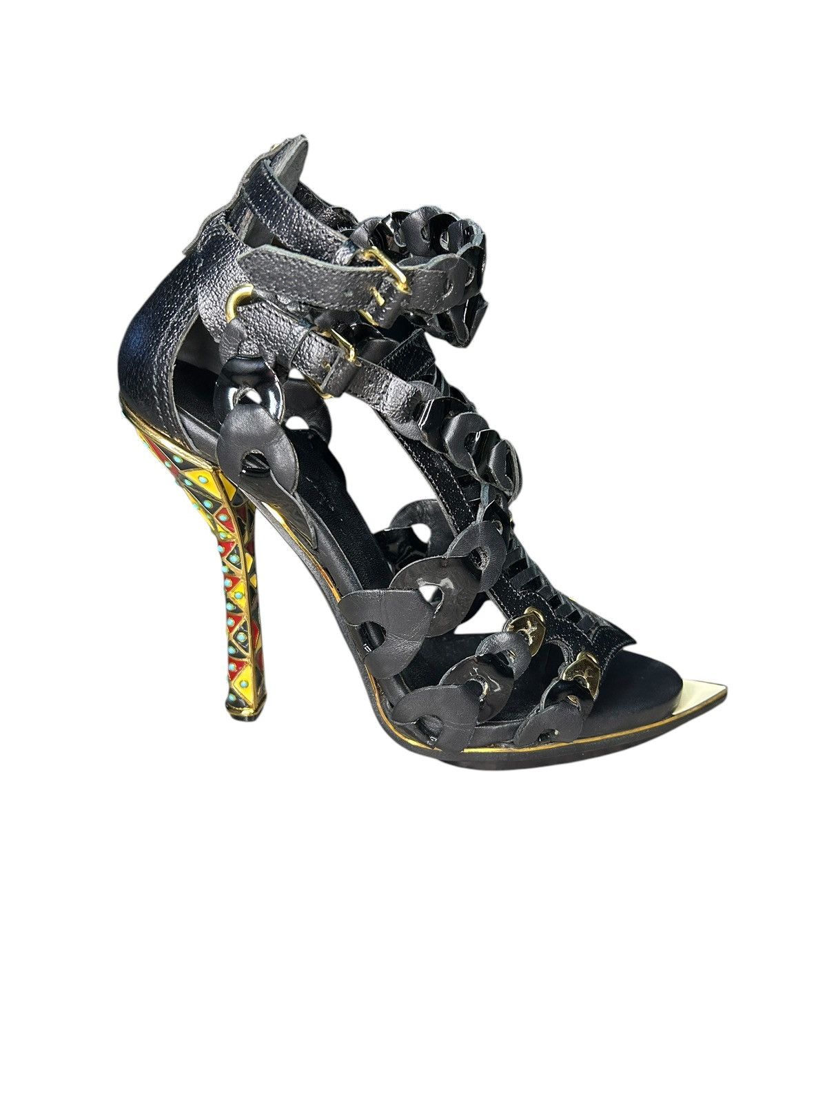 Balenciaga S/S 08 Nicolas Ghesquière Gladiator Heels Size US 8 / IT 38 - 9 Thumbnail