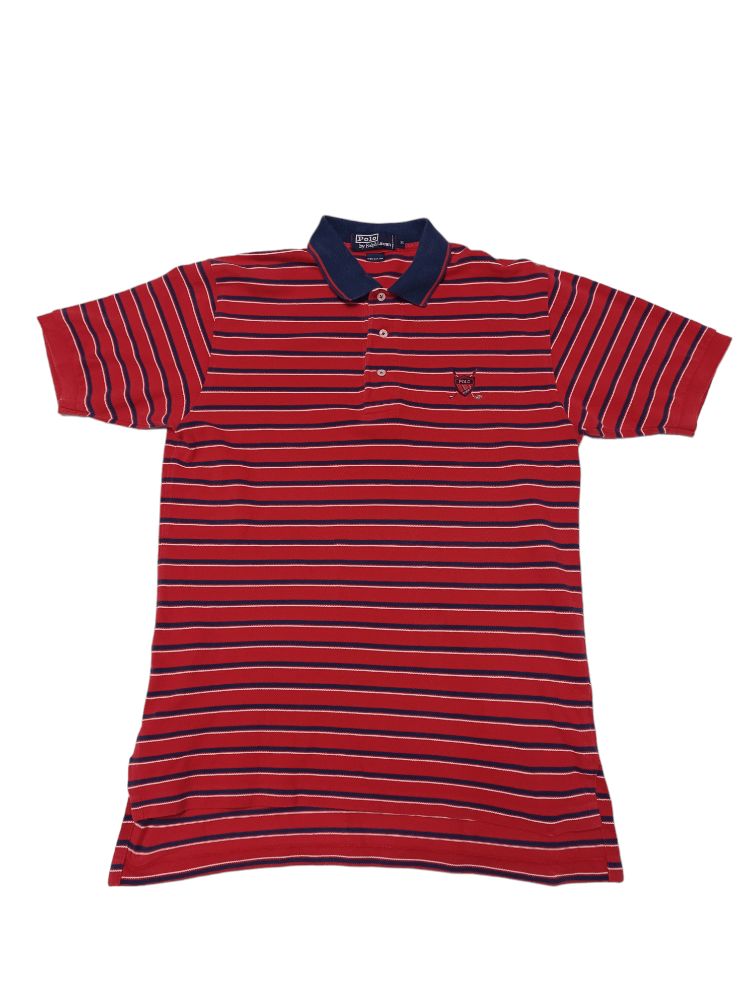 Polo Ralph Lauren RARE LOGO 90S STRIPED POLO RALPH LAUREN POLO SHIRT Size US M / EU 48-50 / 2 - 1 Thumbnail