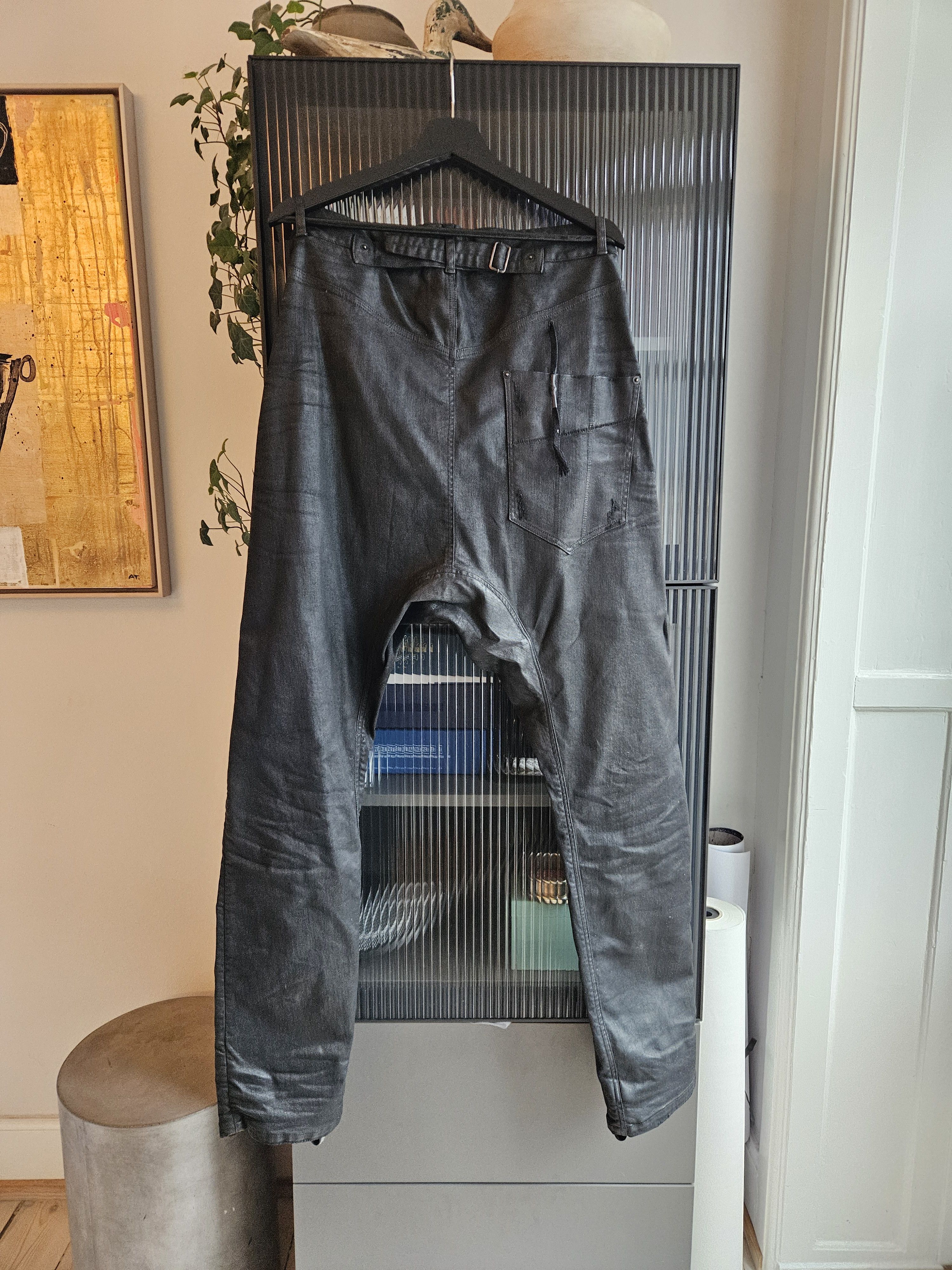 11 By Boris Bidjan Saberi P4 - Black Dye Out-Skated Jeans Size US 34 / EU 50 - 5 Thumbnail