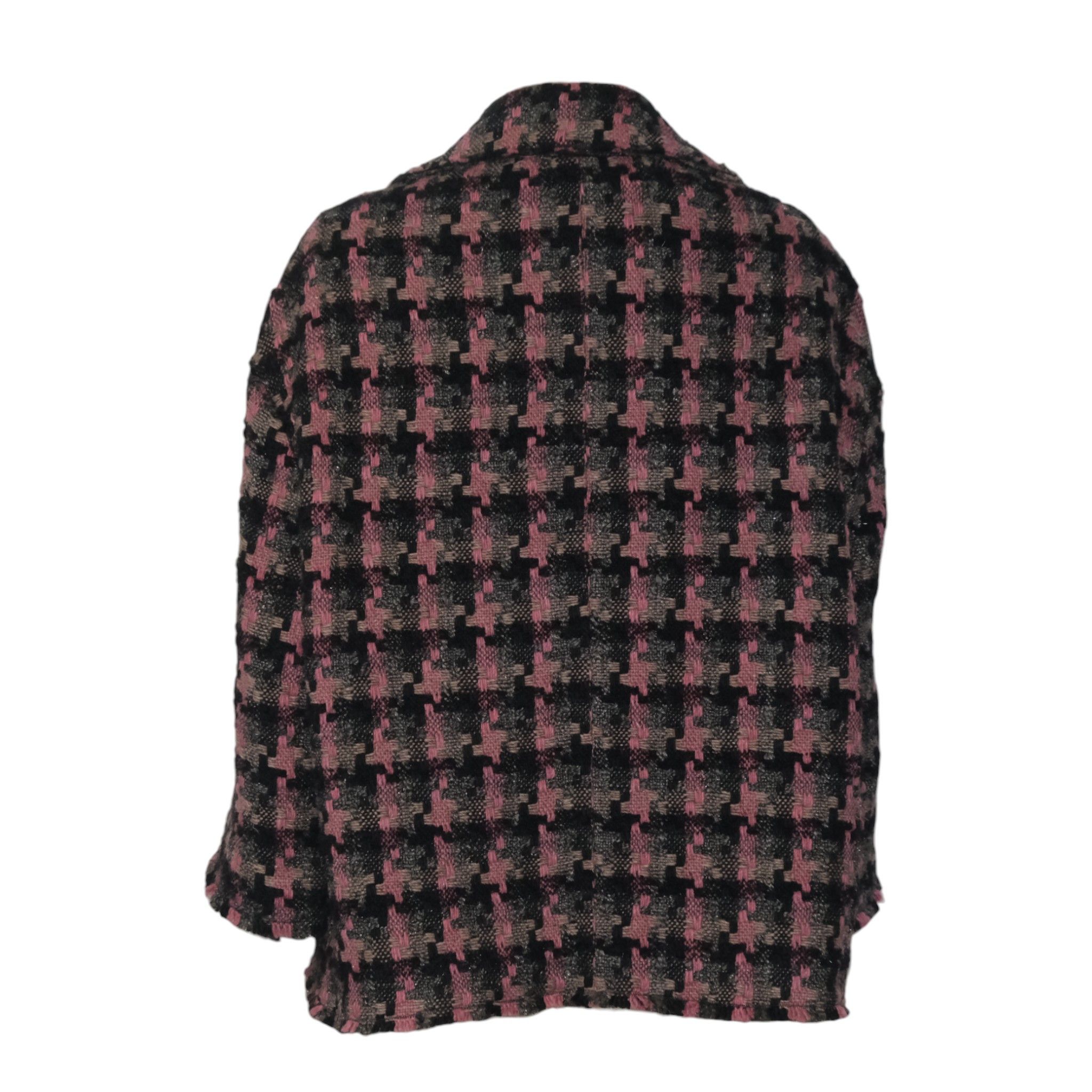 Dolce & Gabbana D&G Wool Blend Houndstooth Blazer Size L / US 10 / IT 46 - 2 Thumbnail