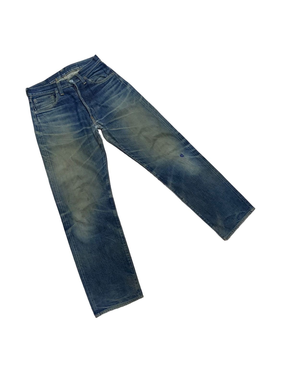 DENIM TEARS × Evisu × Who Decides War Vintage Evis ButtonFly Buckle Waist Jeans Size US 30 / EU 46 - 7 Thumbnail