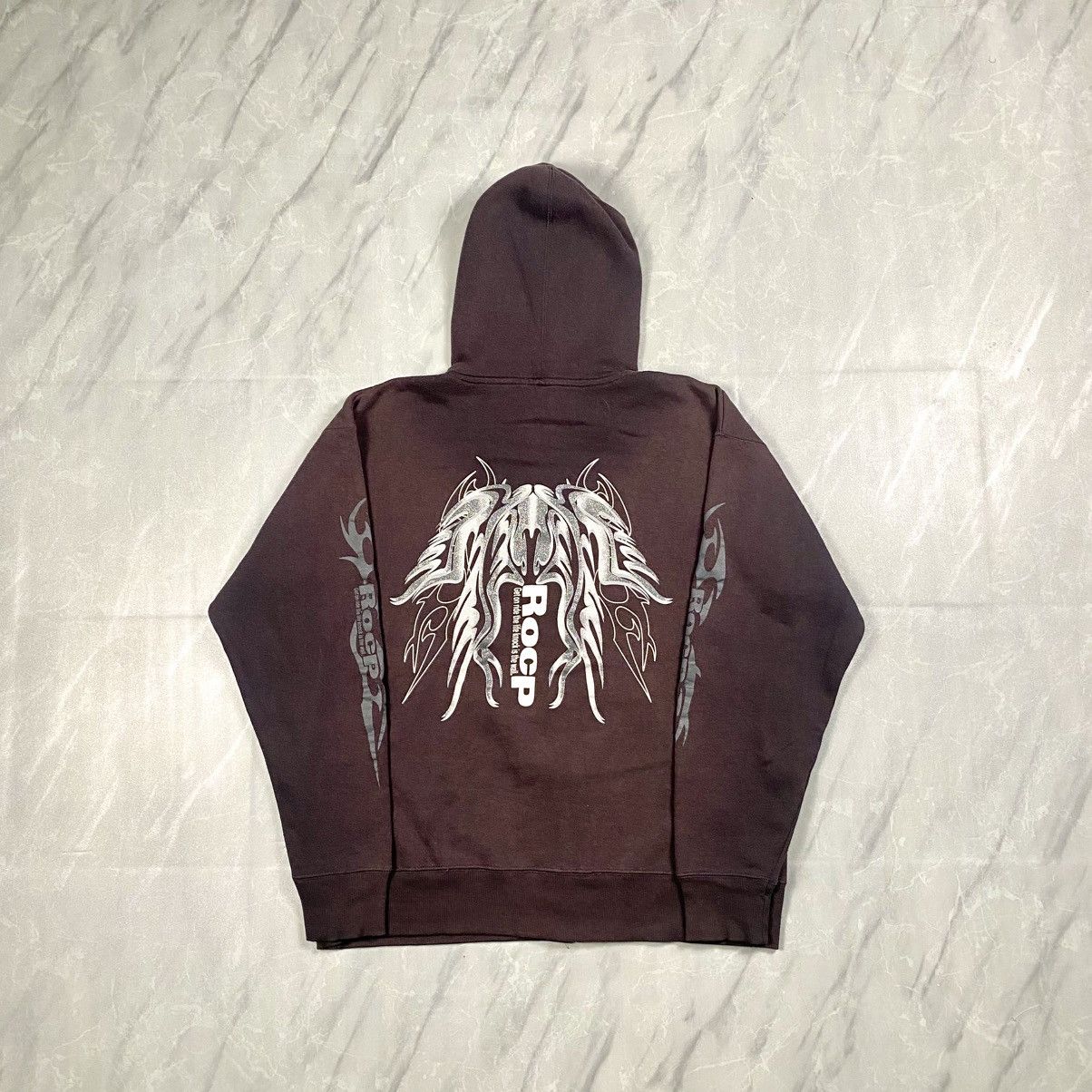 Japanese Brand Rare y2k Beaumere ROCP Affliction Zip Up Hoodie Size US XL / EU 56 / 4 - 1 Thumbnail