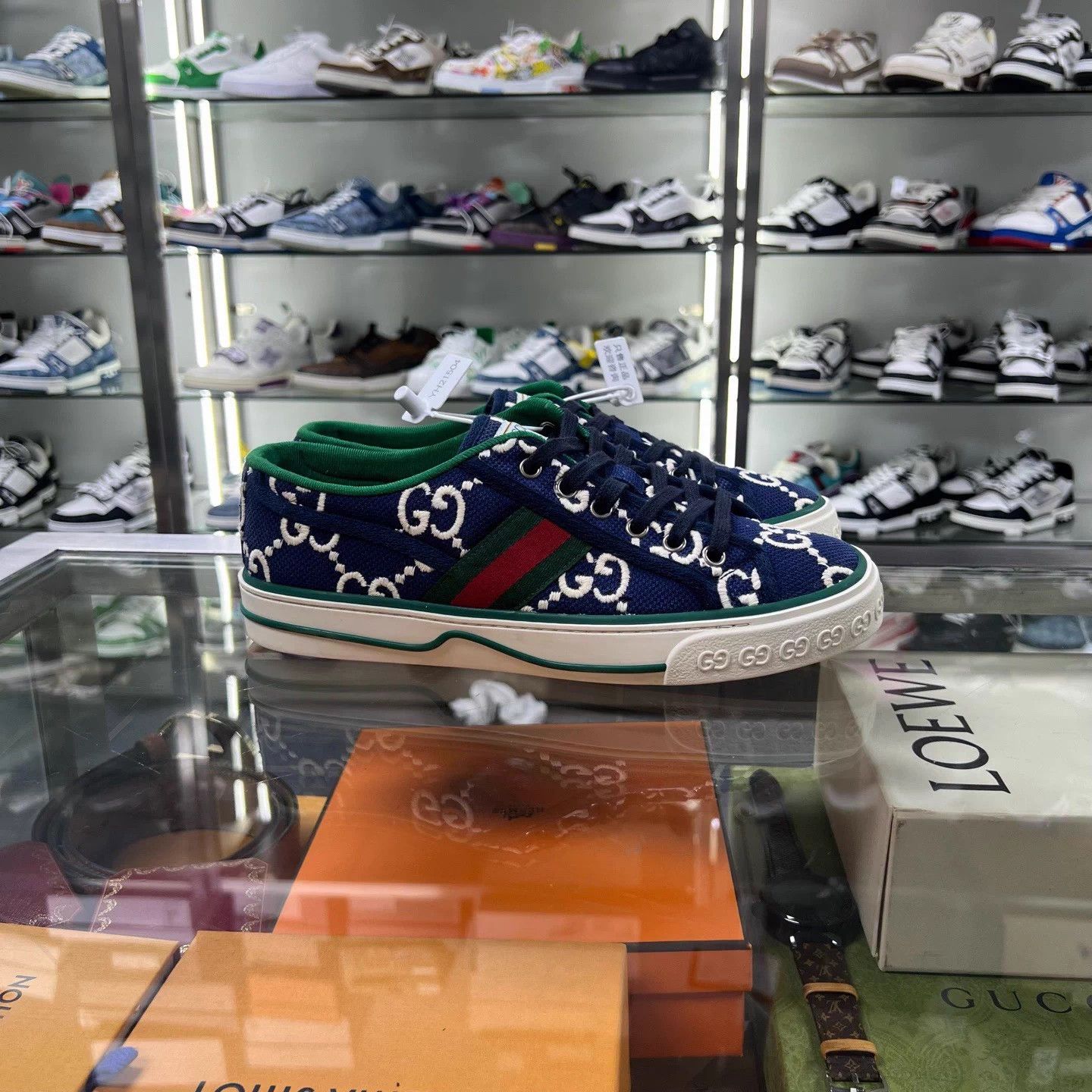 Gucci Gucci Tennis 1977 GG Supreme blue sneakers UK5 Size US 7.5 / IT 37.5 - 2 Thumbnail