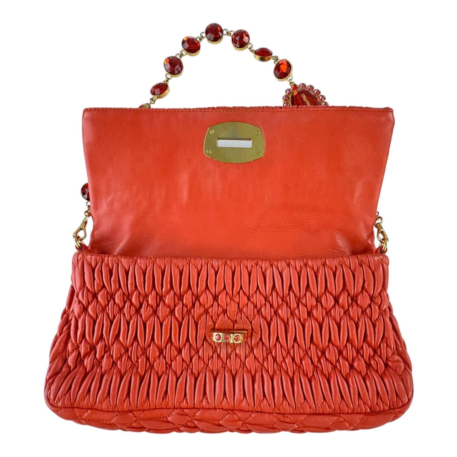 Miu Miu Miu Miu Mattelasse Crystal Flap Bag Size ONE SIZE - 7 Thumbnail