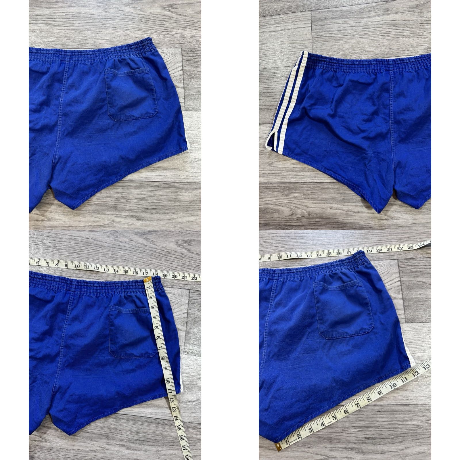 Adidas VINTAGE Adidas Blue White Running Football Shorts XL Men Size US 36 / EU 52 - 9 Thumbnail
