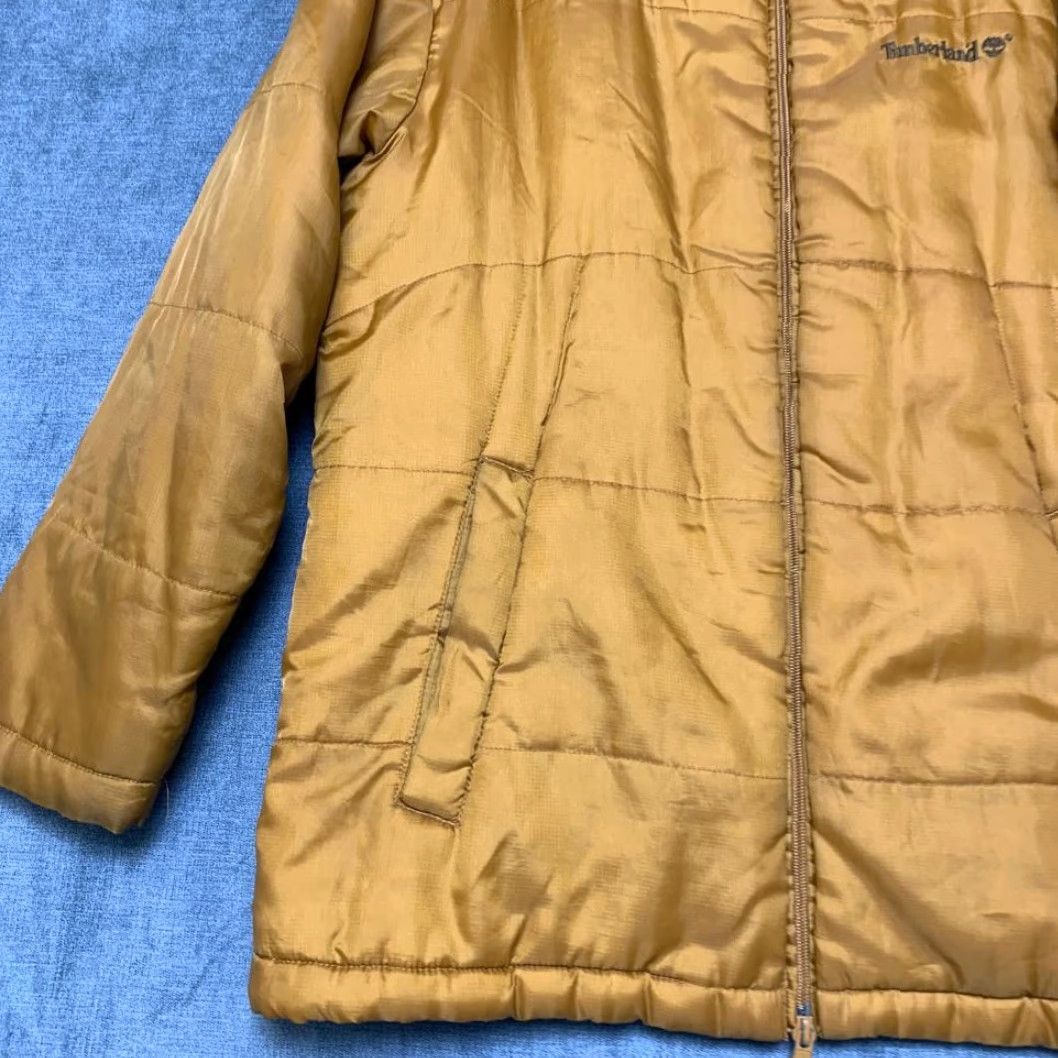Timberland Timberland Puffer Jacket Mens XL Yellow Nylon Quilted Insulated Outdoor Jacket Size US XL / EU 56 / 4 - 3 Thumbnail