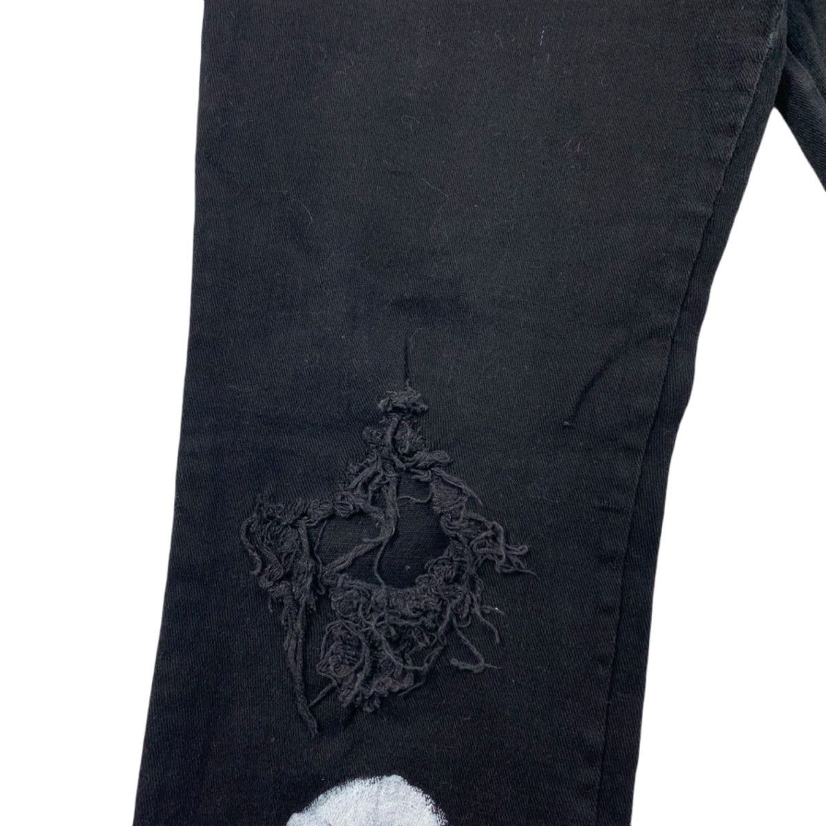 Japanese Brand NOVEMBER RAIN by Kingly mask distressed painted jeans Size US 32 / EU 48 - 9 Thumbnail