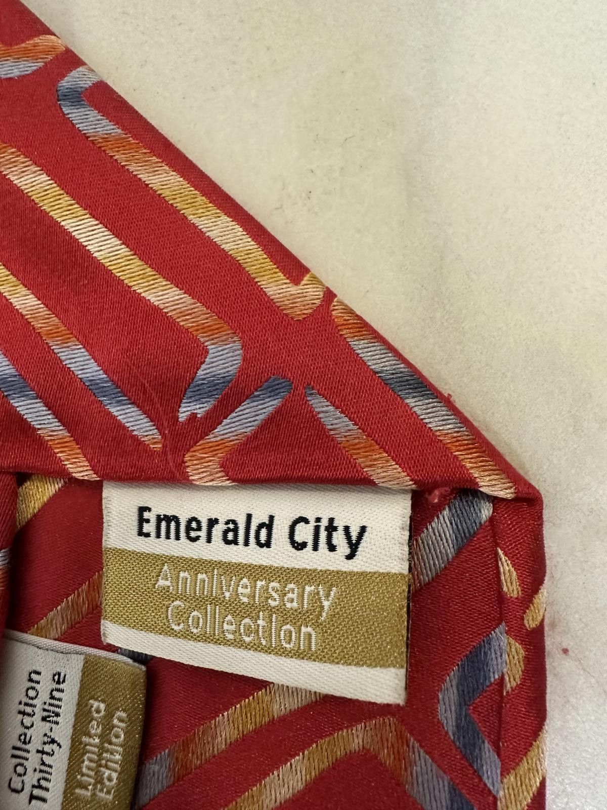 Other Vintage J. Garcia Emerald City Collection 39 silk necktie Size ONE SIZE - 4 Thumbnail