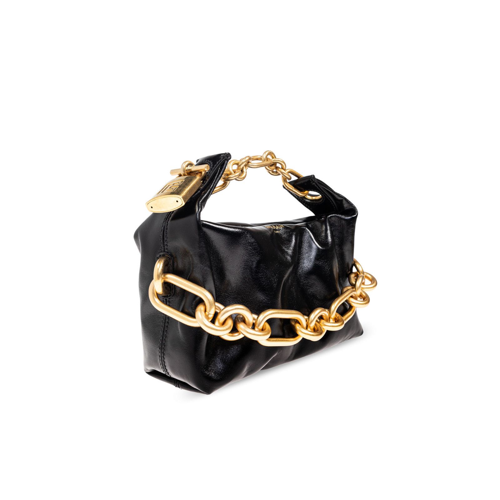 Balmain BALMAIN Sync Mini $1995 Black Leather Top Handle Bag New & A Size ONE SIZE - 3 Thumbnail