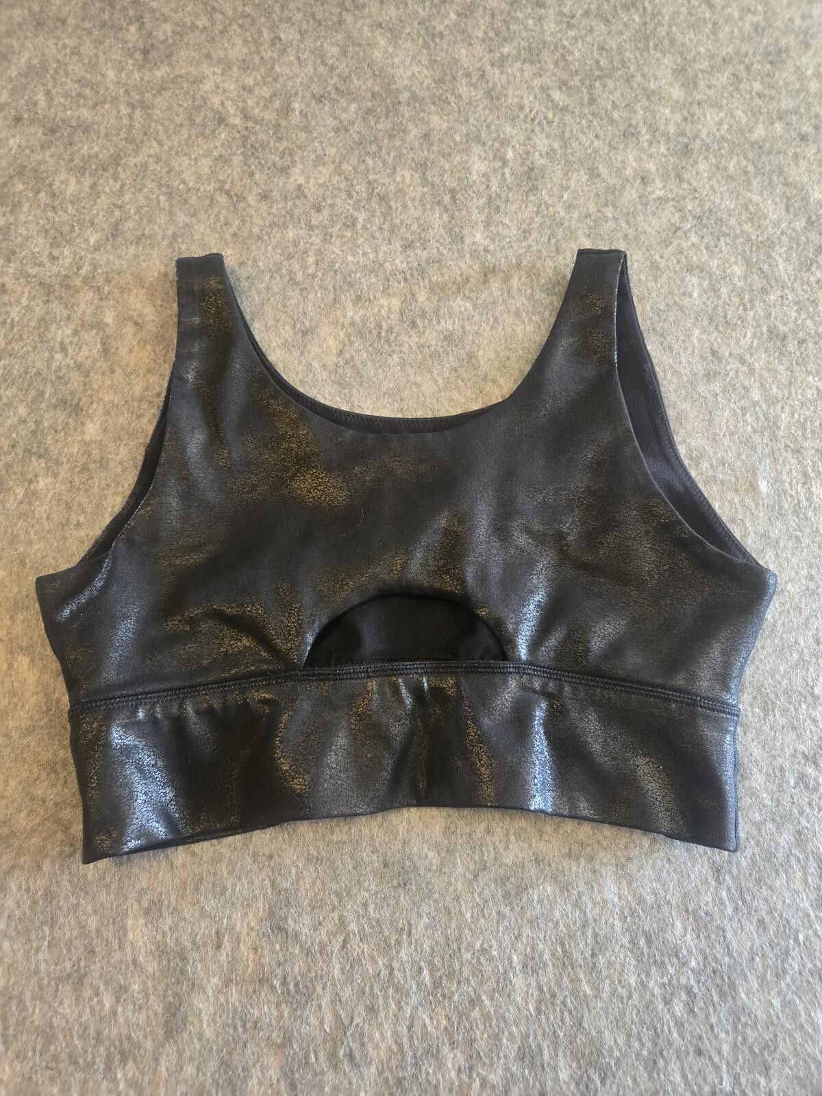 Other Shiny Crop Tank Top Sz M Y2K Whimsigoth Size M / US 6-8 / IT 42-44 - 3 Thumbnail