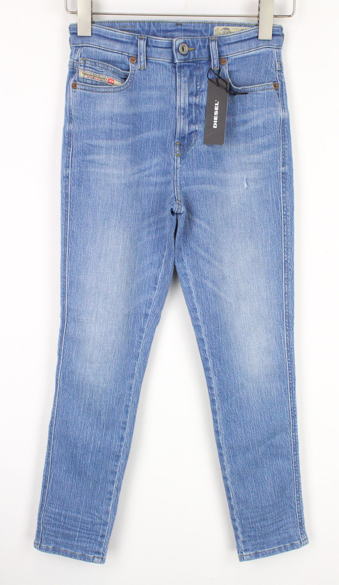 Diesel BABHILA-HIGH 081AF W23/L30 Girls Blue Stretch Jeans 69985 Size 23" - 1 Thumbnail