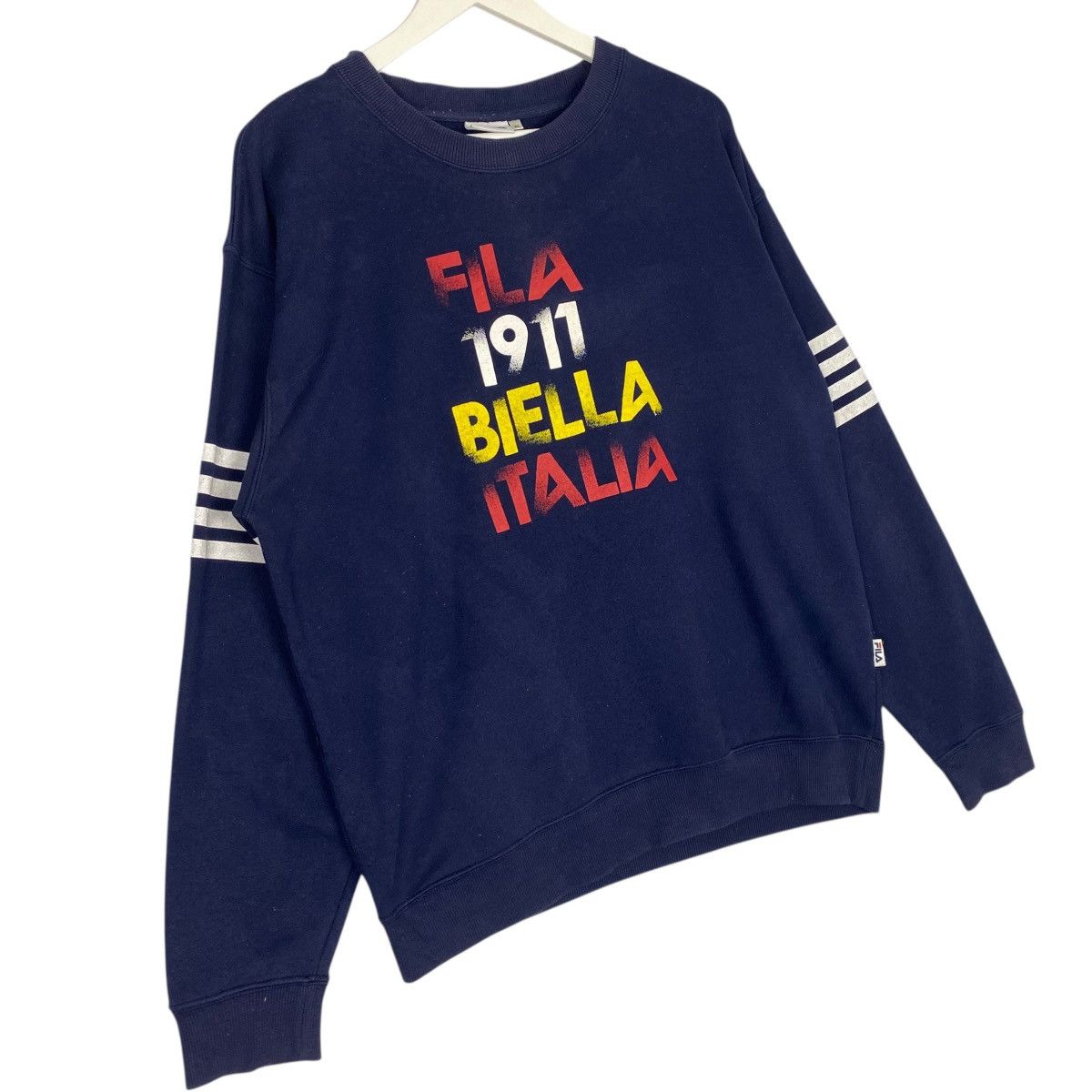 Vintage Vintage Fila Big Brand Crewneck Sweatshirt Blue Size M Size US M / EU 48-50 / 2 - 3 Thumbnail