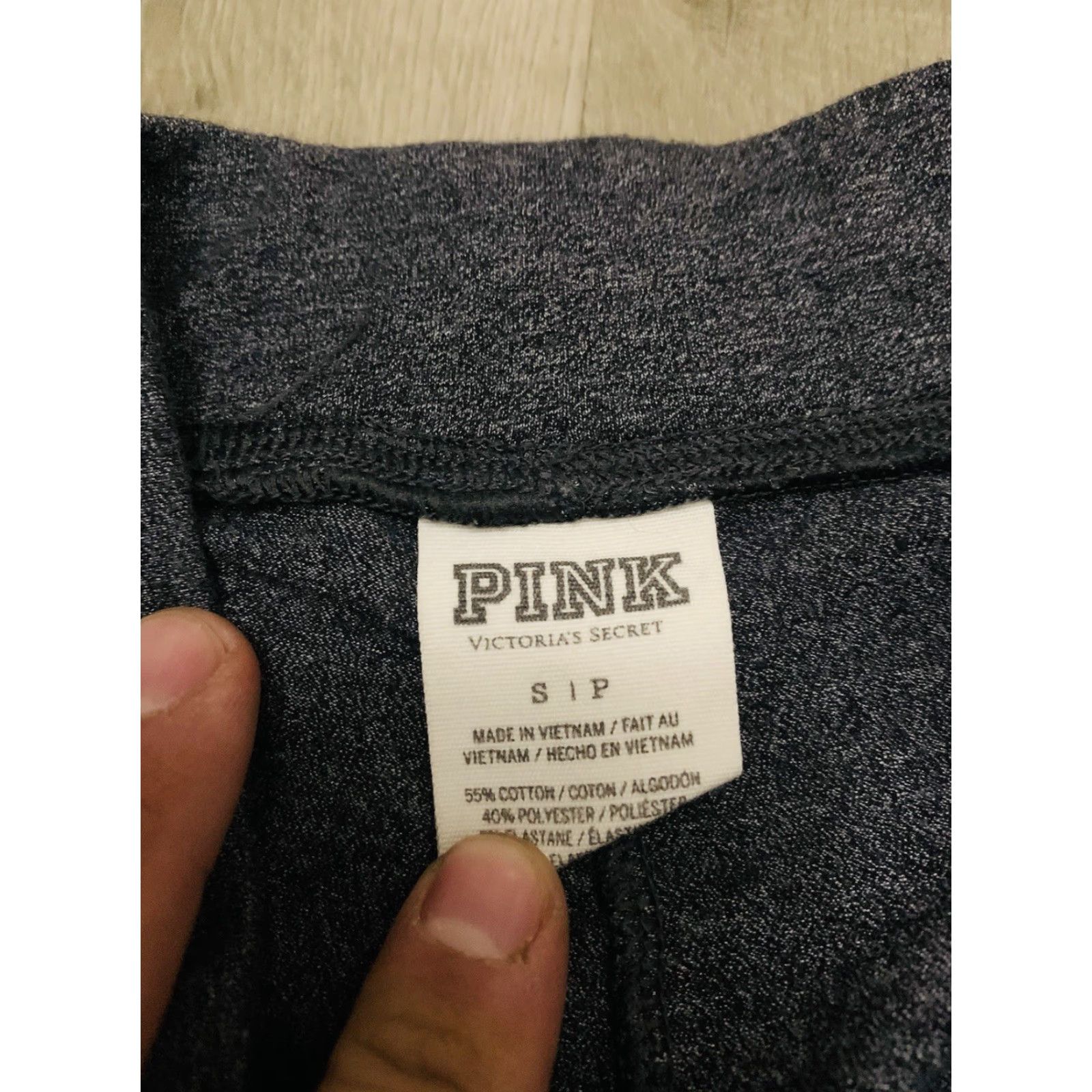Victoria's Secret Victoria's Secret PINK Leggings Gray Size S Womens Ankle Comfort Elastic Waist Stretch Gym Running Yoga Size 28" / US 6 / IT 42 - 3 Thumbnail