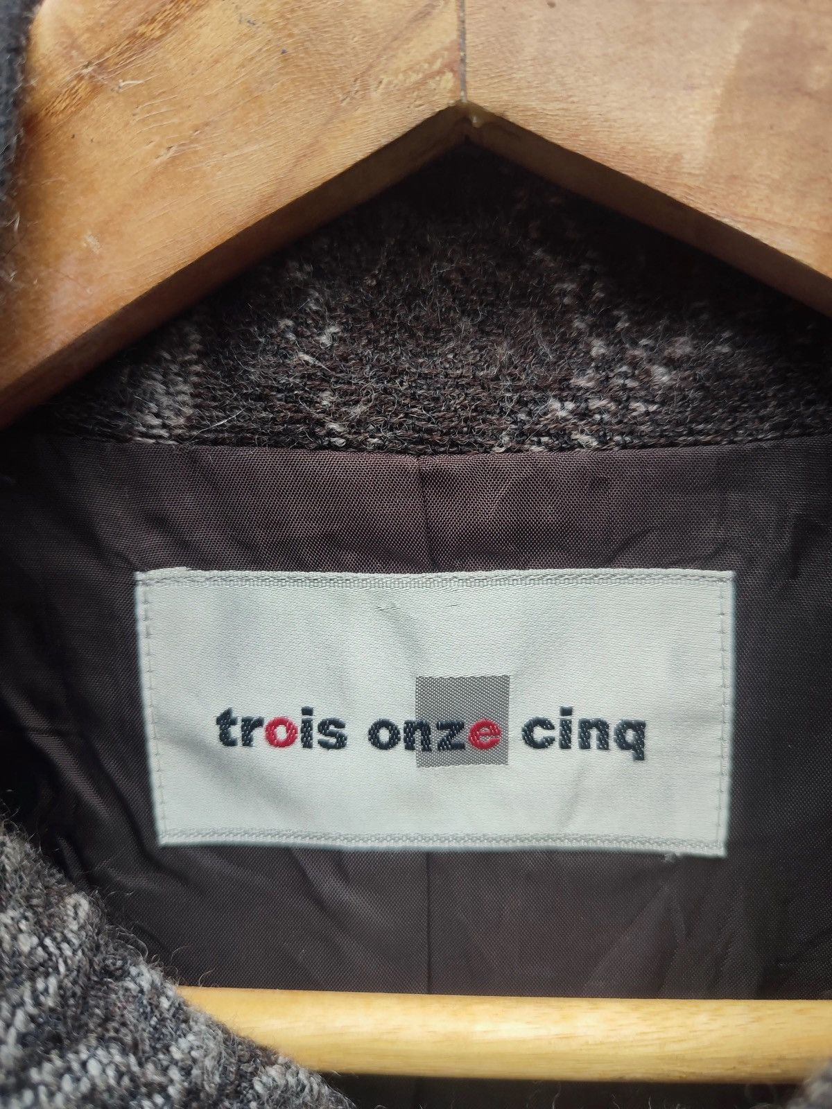 Japanese Brand Trois Onze Cinq Patchwork Wool Jacket – Made in Japan Size M / US 6-8 / IT 42-44 - 9 Thumbnail