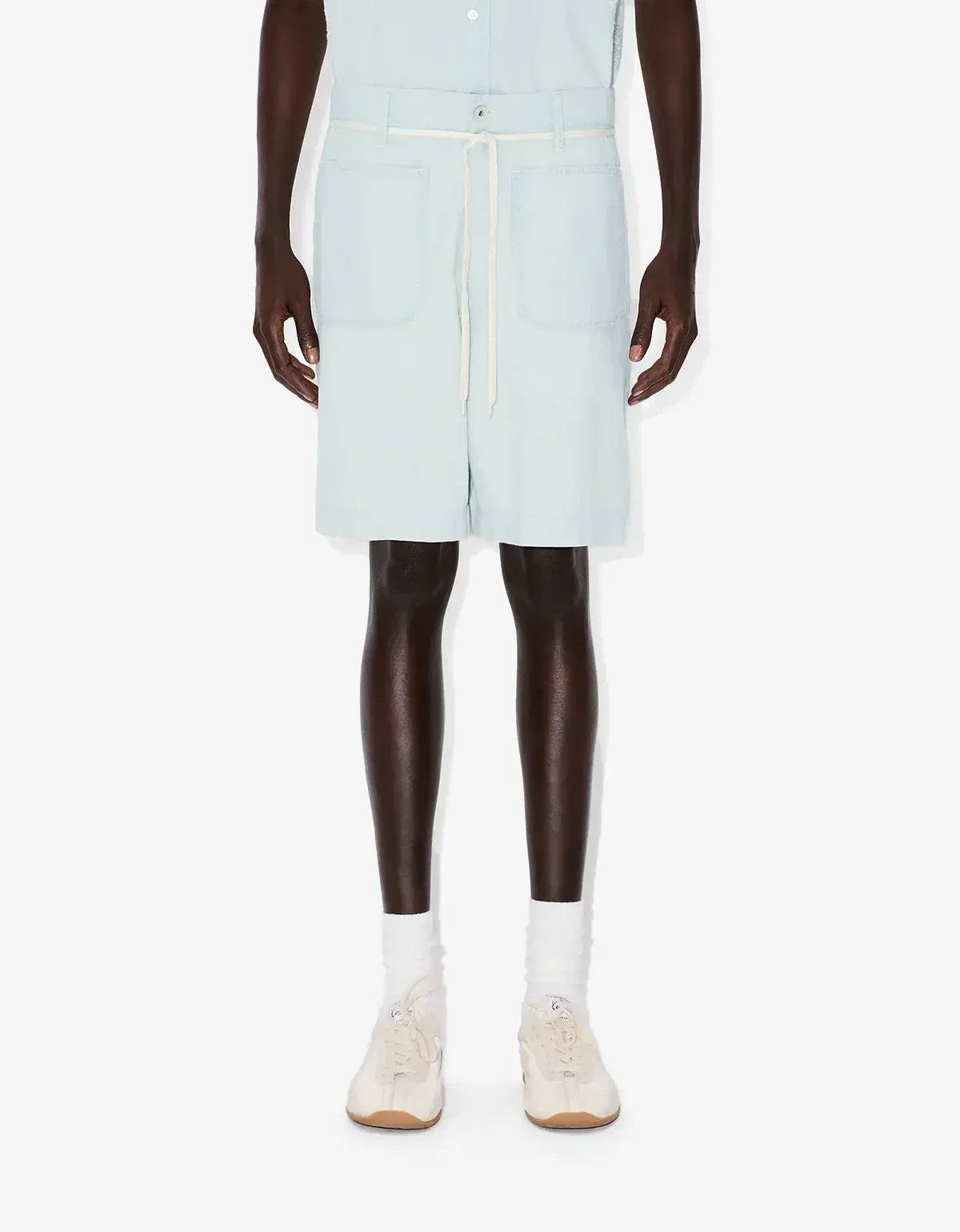 Kenzo Kenzo Blue Stone Bleach Chambray Short Size US 34 / EU 50 - 4 Thumbnail