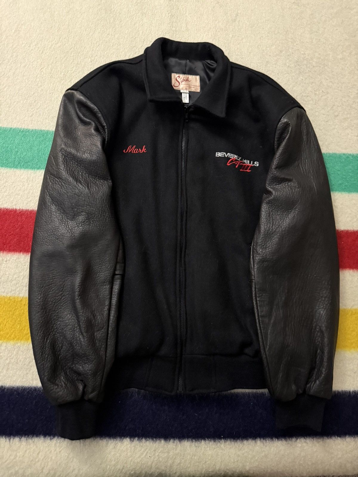 Vintage 90s 1994 Beverly Hills Cop 3 Eddie Murphy Varsity Jacket XL Size US XL / EU 56 / 4 - 1 Thumbnail