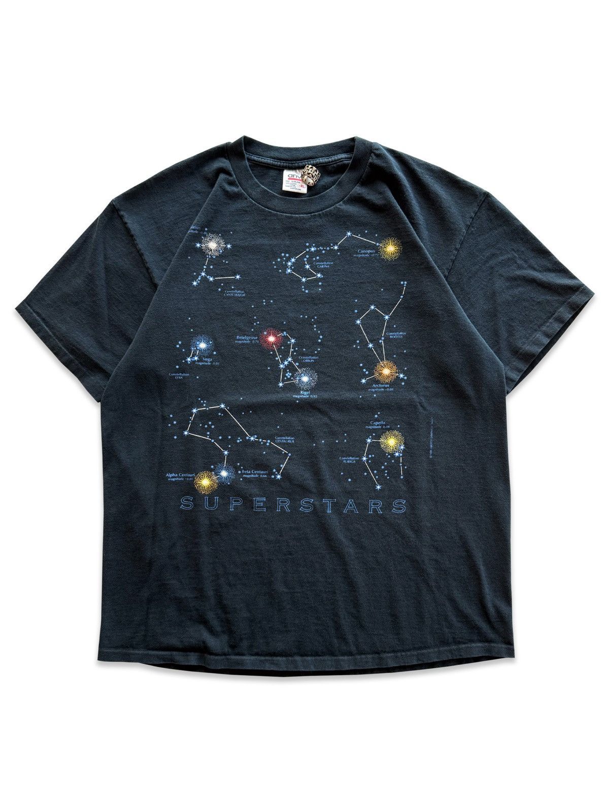 1996 Vintage Superstars Astrology Constellations AOP Tee