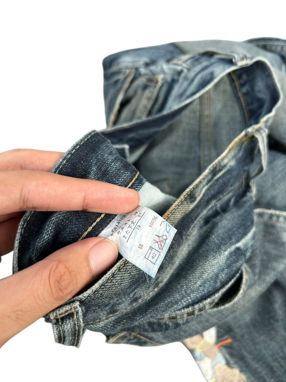 Kapital Karakuri Tamashii Inspired Japanese Distressed Denim jeans Size US 30 / EU 46 - 9 Thumbnail