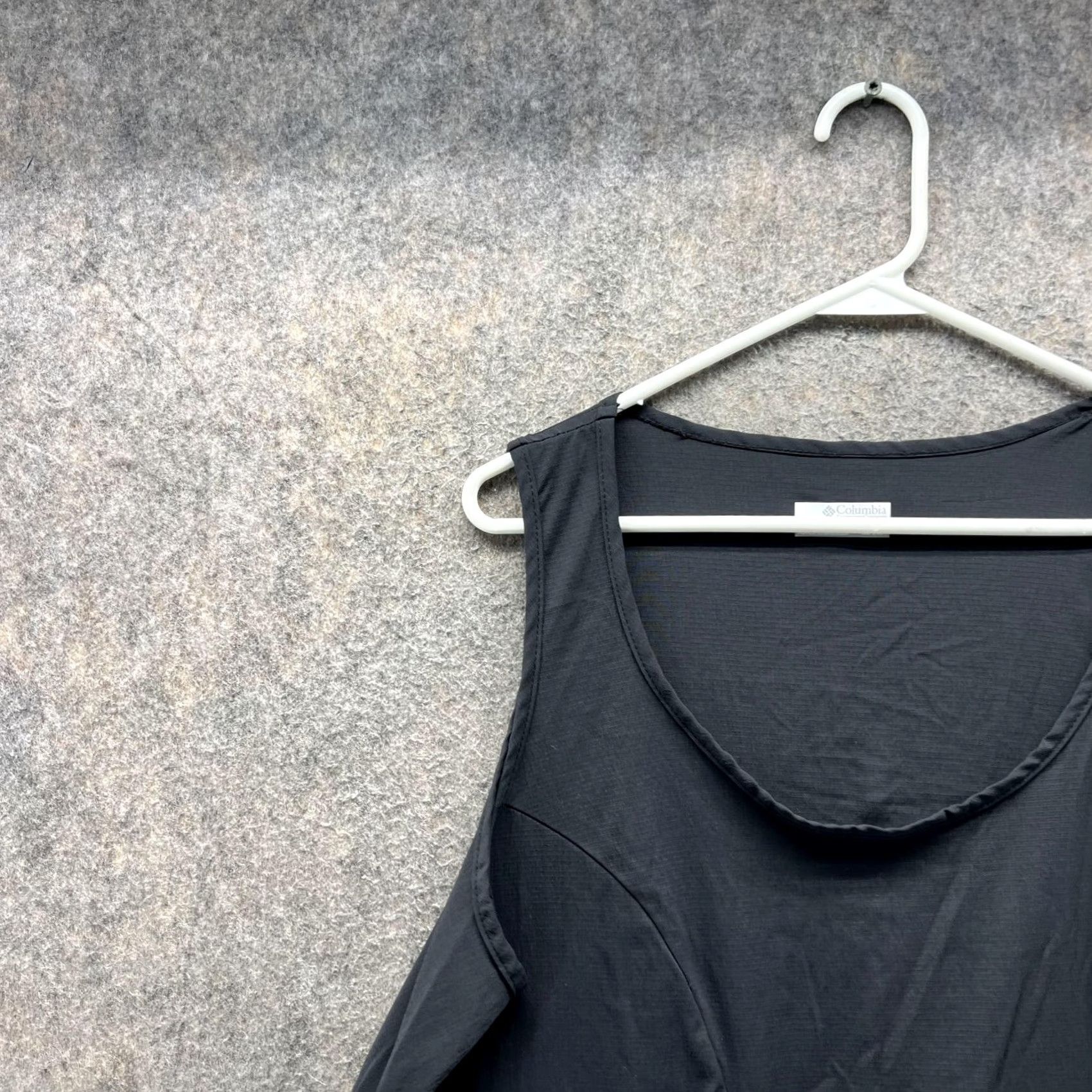 Vintage Columbia Shirt Dress Women 1X Black Sleeveless Round Neck Pullover Casual Polyester Knee Length - Plus Size Dress Size XL / US 12-14 / IT 48-50 - 5 Thumbnail