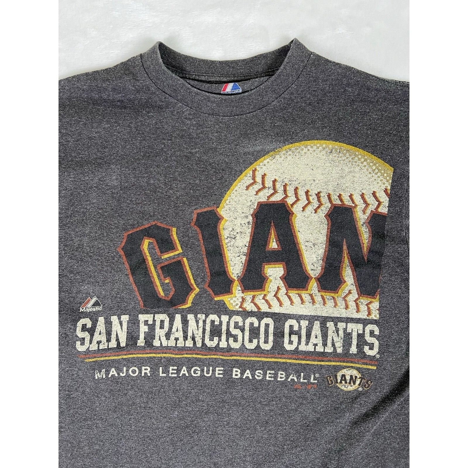 Majestic San Francisco Giants T-Shirt Size Medium Majestic Gray Graph Size US M / EU 48-50 / 2 - 2 Thumbnail