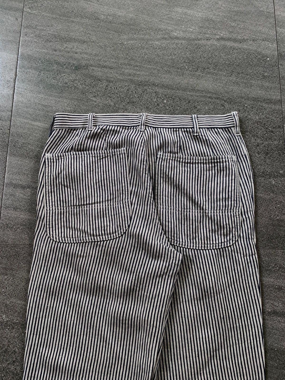 Comme des Garcons Homme Deux FREE TAX! CDGH Deux Linen Striped Trousers Size US 31 - 6 Thumbnail