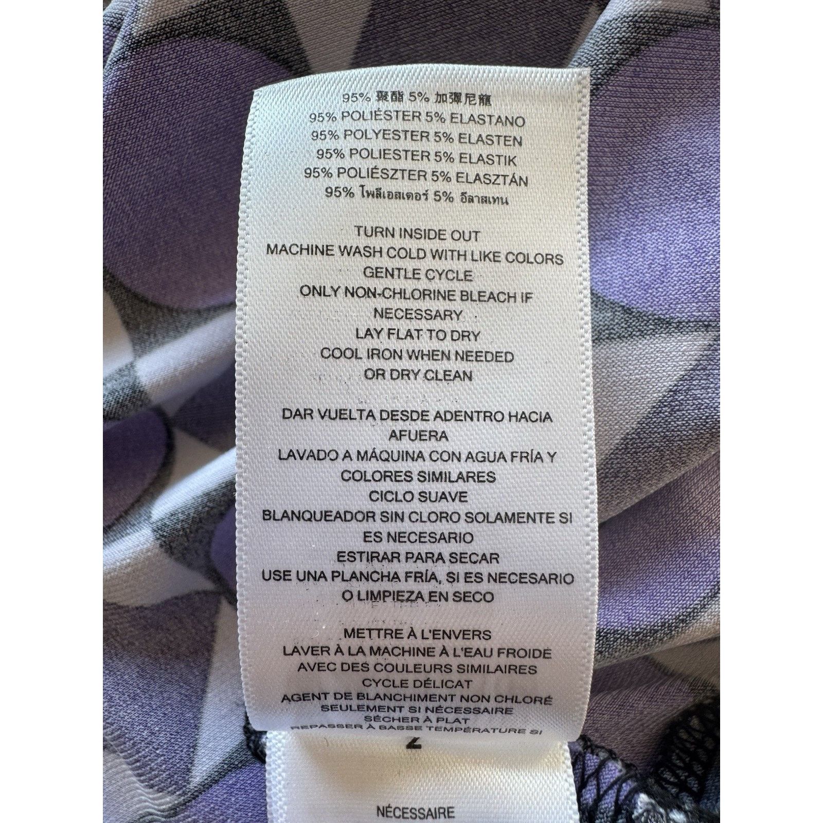 Michael Kors Michael Kors Purple Geometric Print Long Sleeve Petite M Size M / US 6-8 / IT 42-44 - 10 Thumbnail