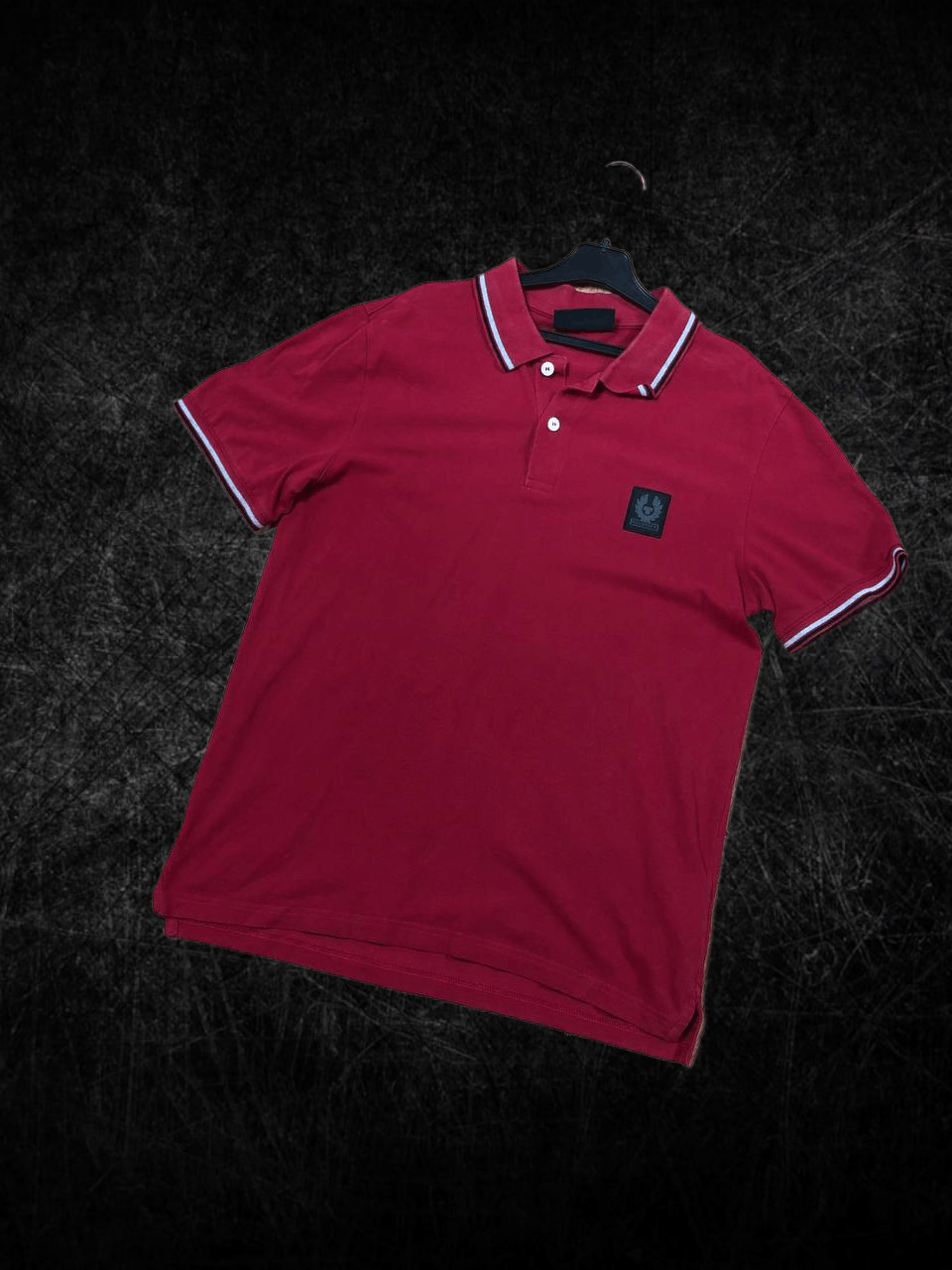 Belstaff Logo Polo Red Belstaff Y2K Size M T-Shirt Size US M / EU 48-50 / 2 - 1 Thumbnail