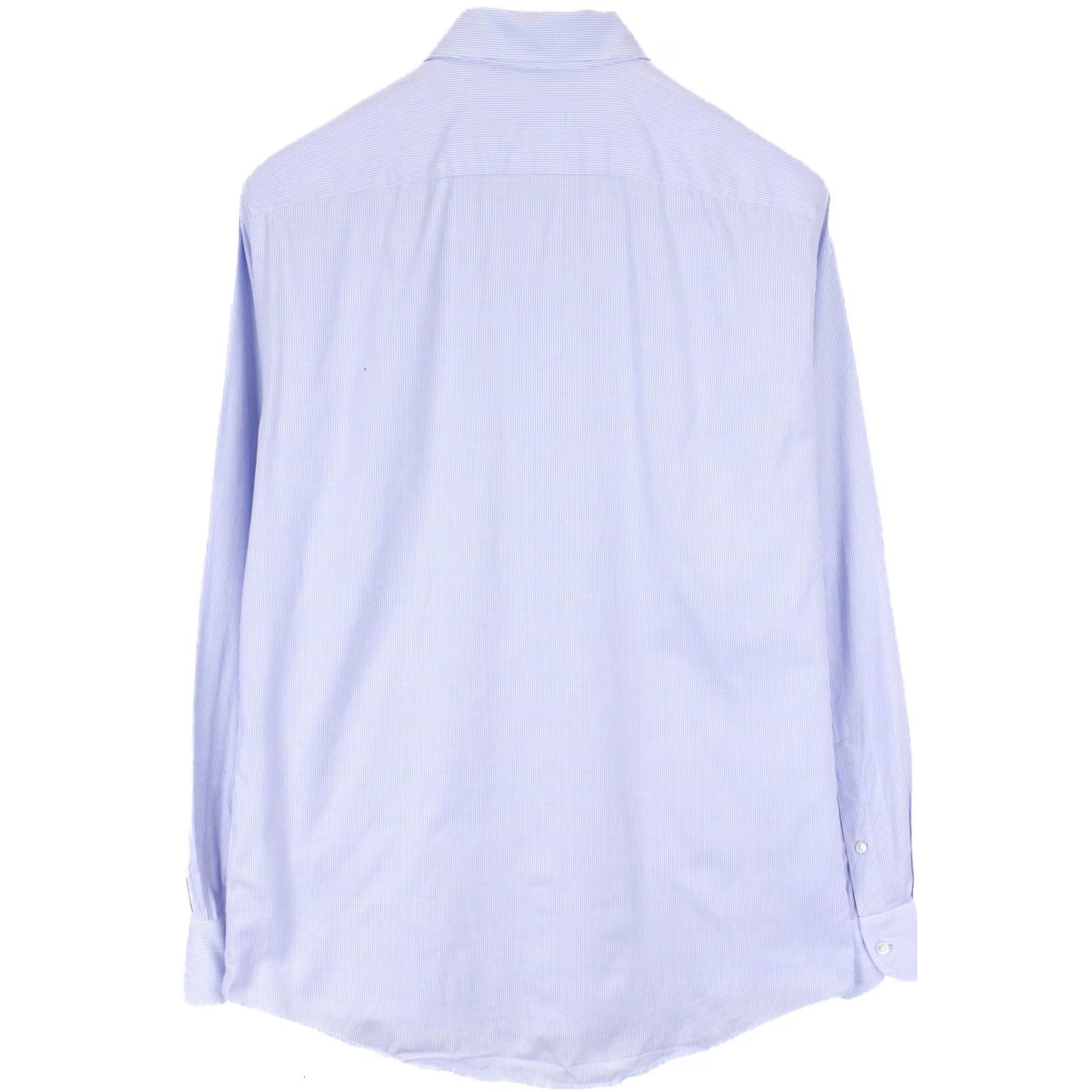 Suitsupply SUITSUPPLY Custom Made Slim Fit Shirt Men's 39 / 15 1/2 Pinstriped Spread Blue Formal Business Size 40R - 2 Thumbnail