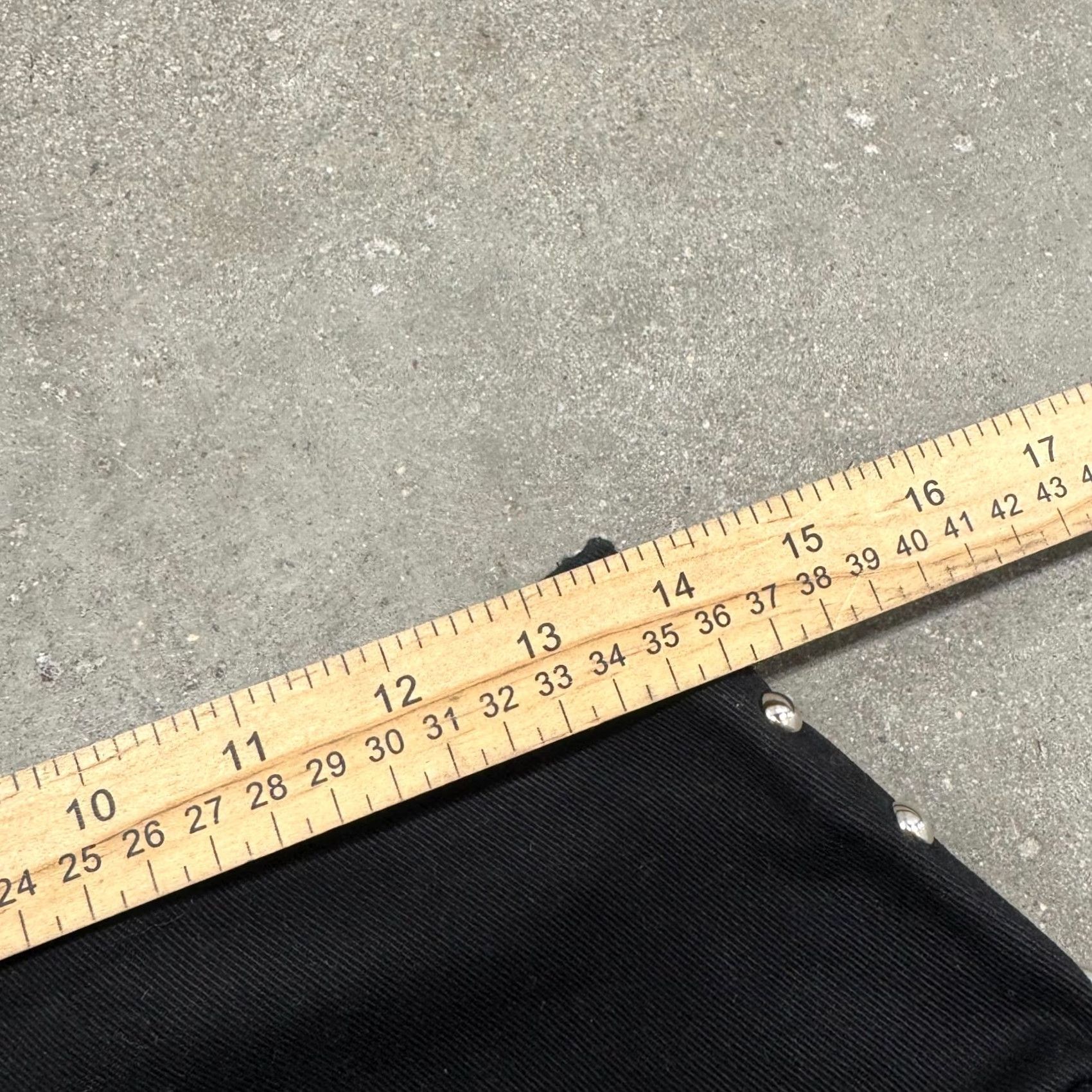 Vintage Switchblade Stiletto Mini Skirt Womens S Black Front Zipper Goth Emo Size 28" / US 6 / IT 42 - 4 Thumbnail