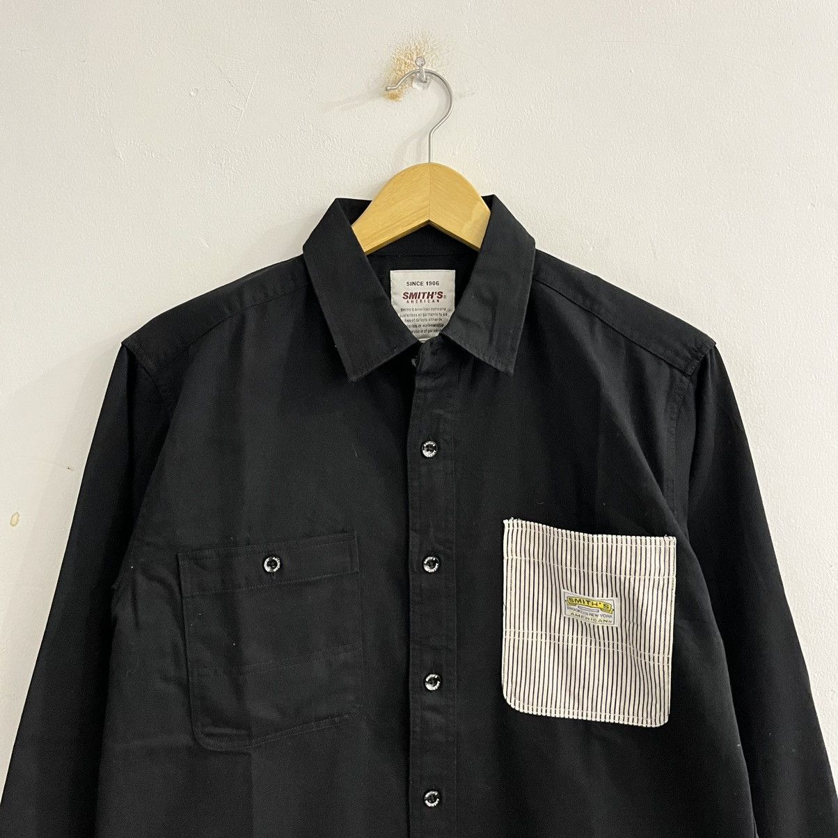 Japanese Brand Smith'S American Worksear Button Up With Iconic Pocket Size US M / EU 48-50 / 2 - 2 Thumbnail