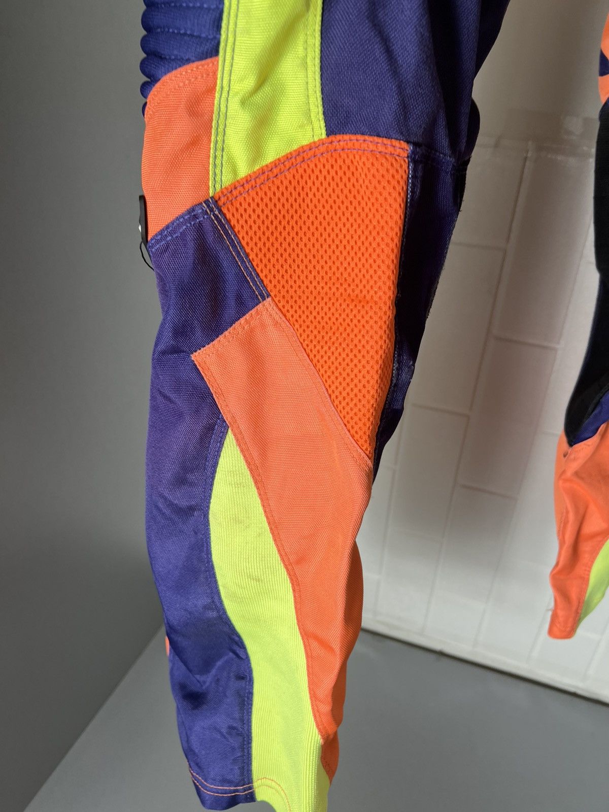 NASCAR UFO PLAST MOTORCYCLE PANTS RACING BIKE CYCLE RETRO Y2K 90s Size US 28 / EU 44 - 21 Thumbnail
